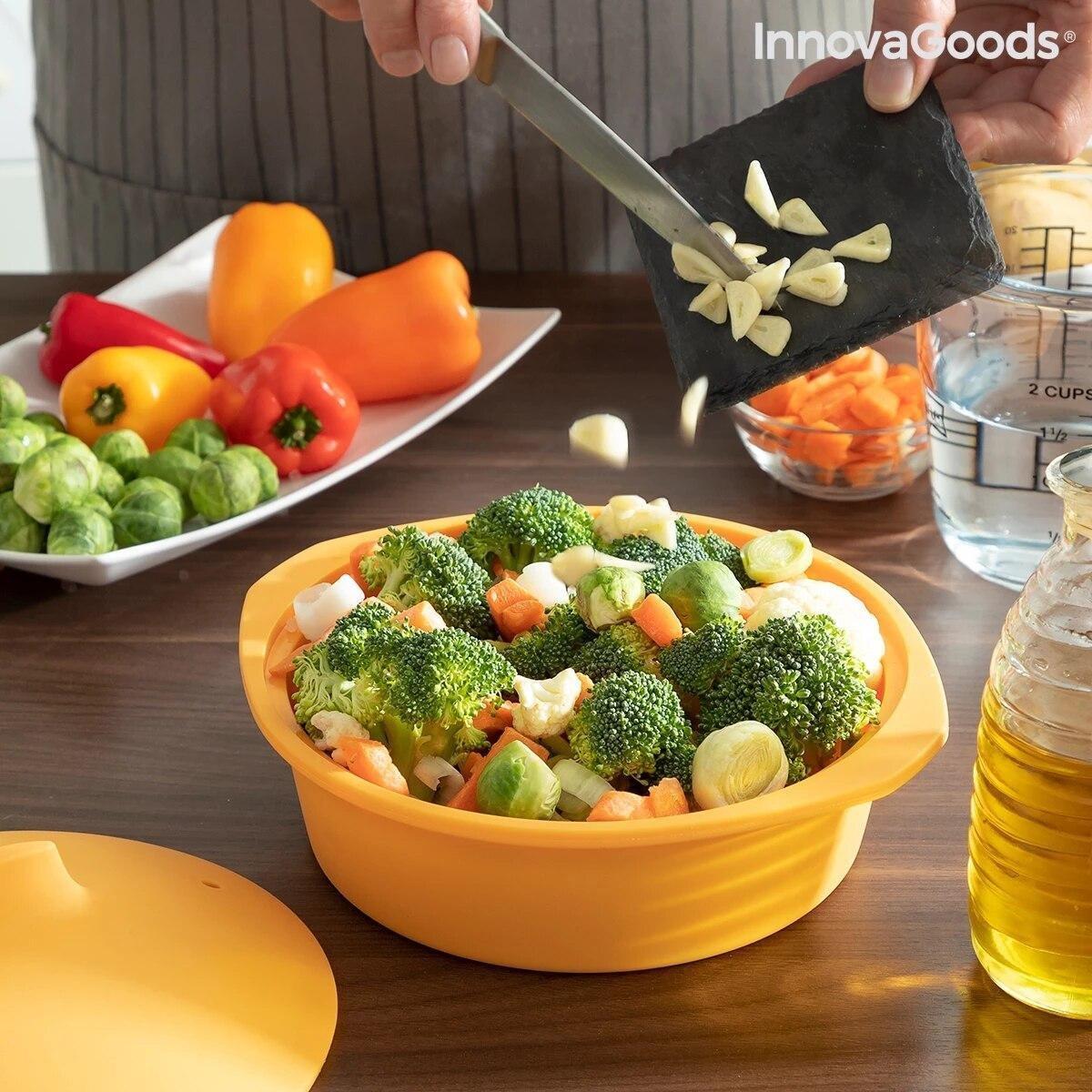 InnovaGoods Dampfgarer für Mikrowelle - Orange