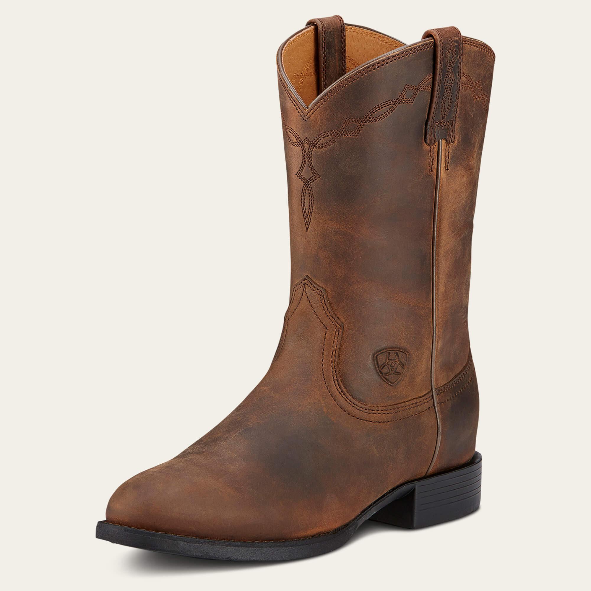 Ariat westernstiefel aus leder heritage roper