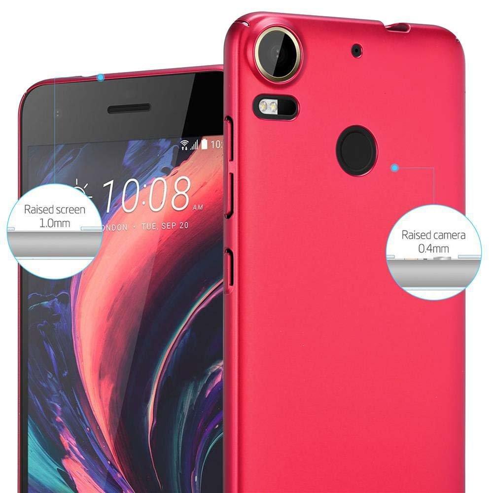 Cadorabo Hülle für HTC Desire 10 PRO Hard Case in Metall Optik