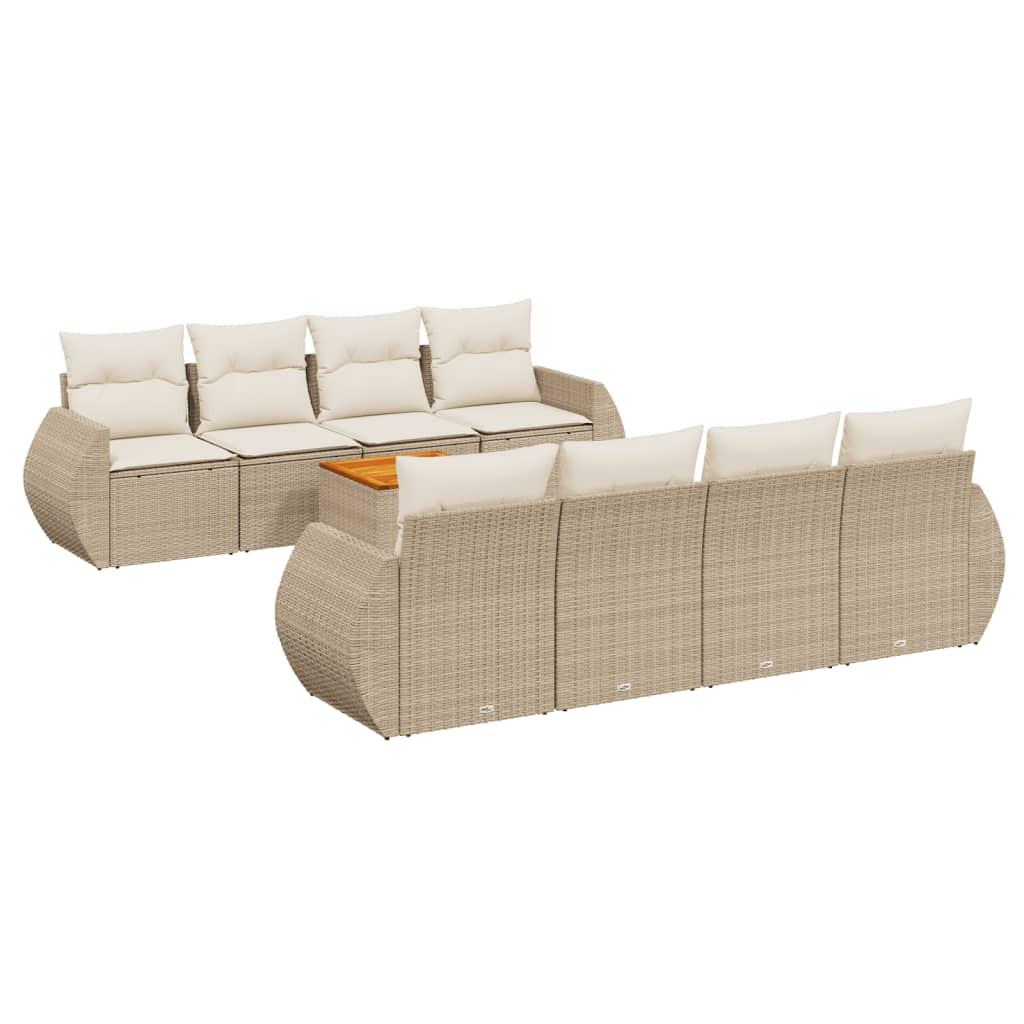 VidaXL Garten sofagarnitur poly-rattan