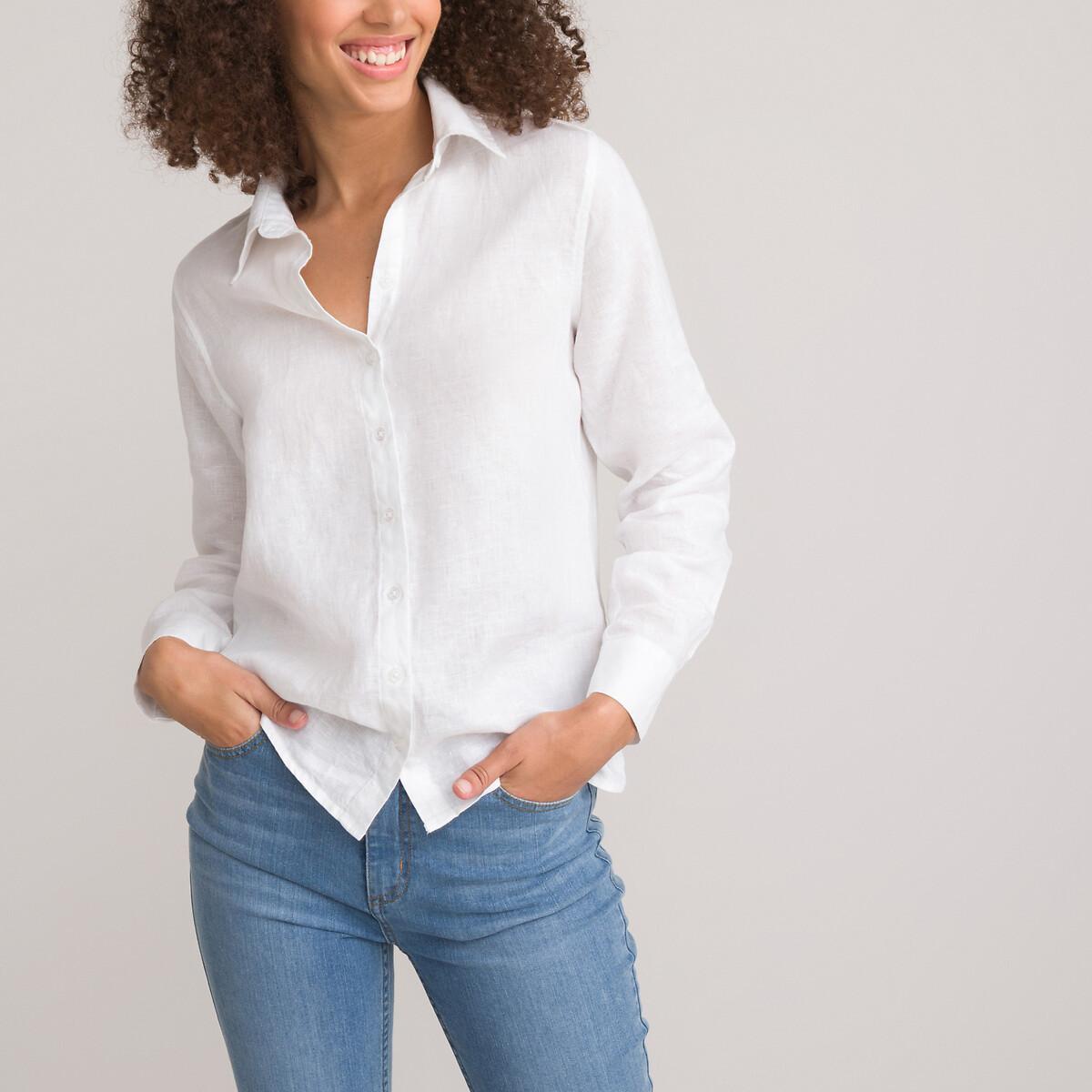 La Redoute Collections Langärmelige Regular Fit Bluse
