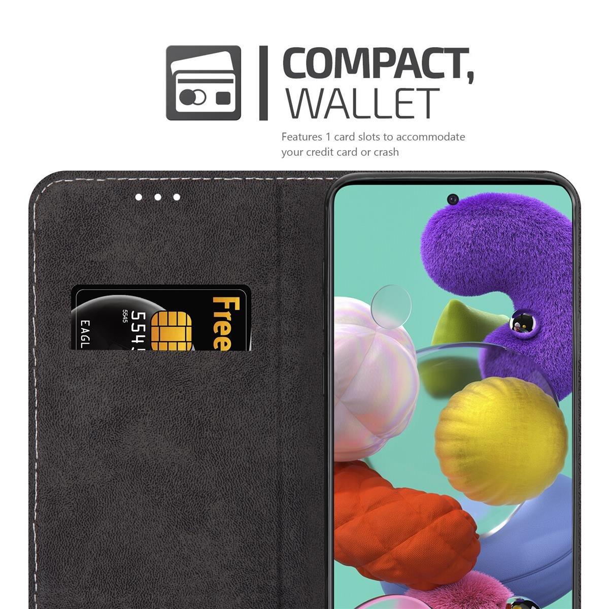 Cadorabo Hülle für Samsung Galaxy A51 4G / M40s Magnetverschluss, Standfunktion