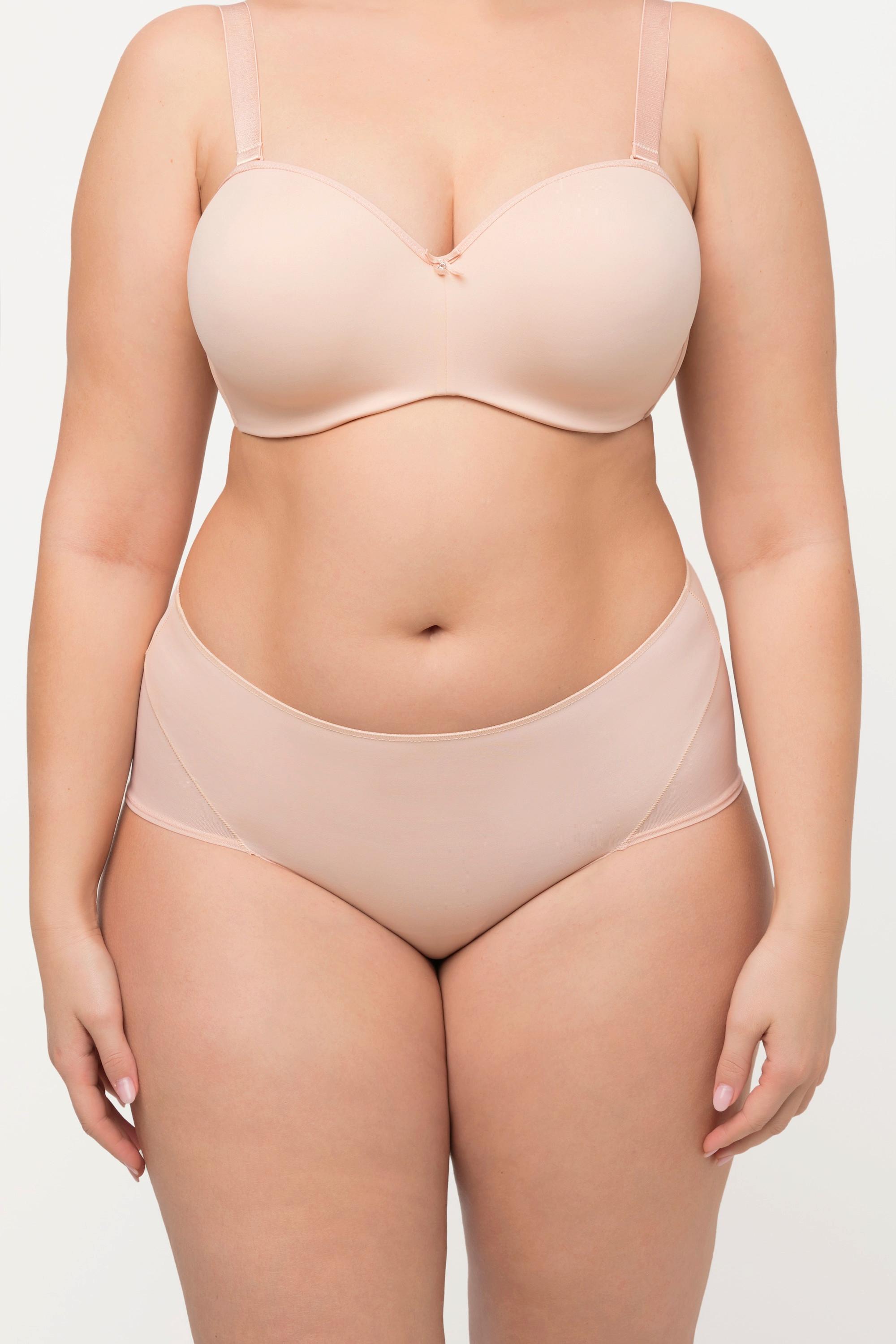 Ulla Popken Maxislip, String-Optik, seitliche Mesh-Einsätze