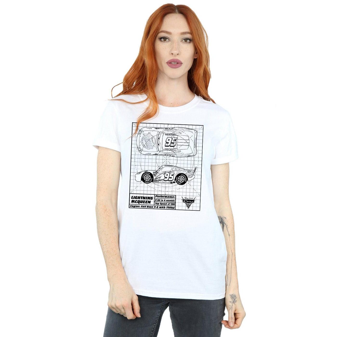 Disney Cars Lightning McQueen Blueprint T-Shirt