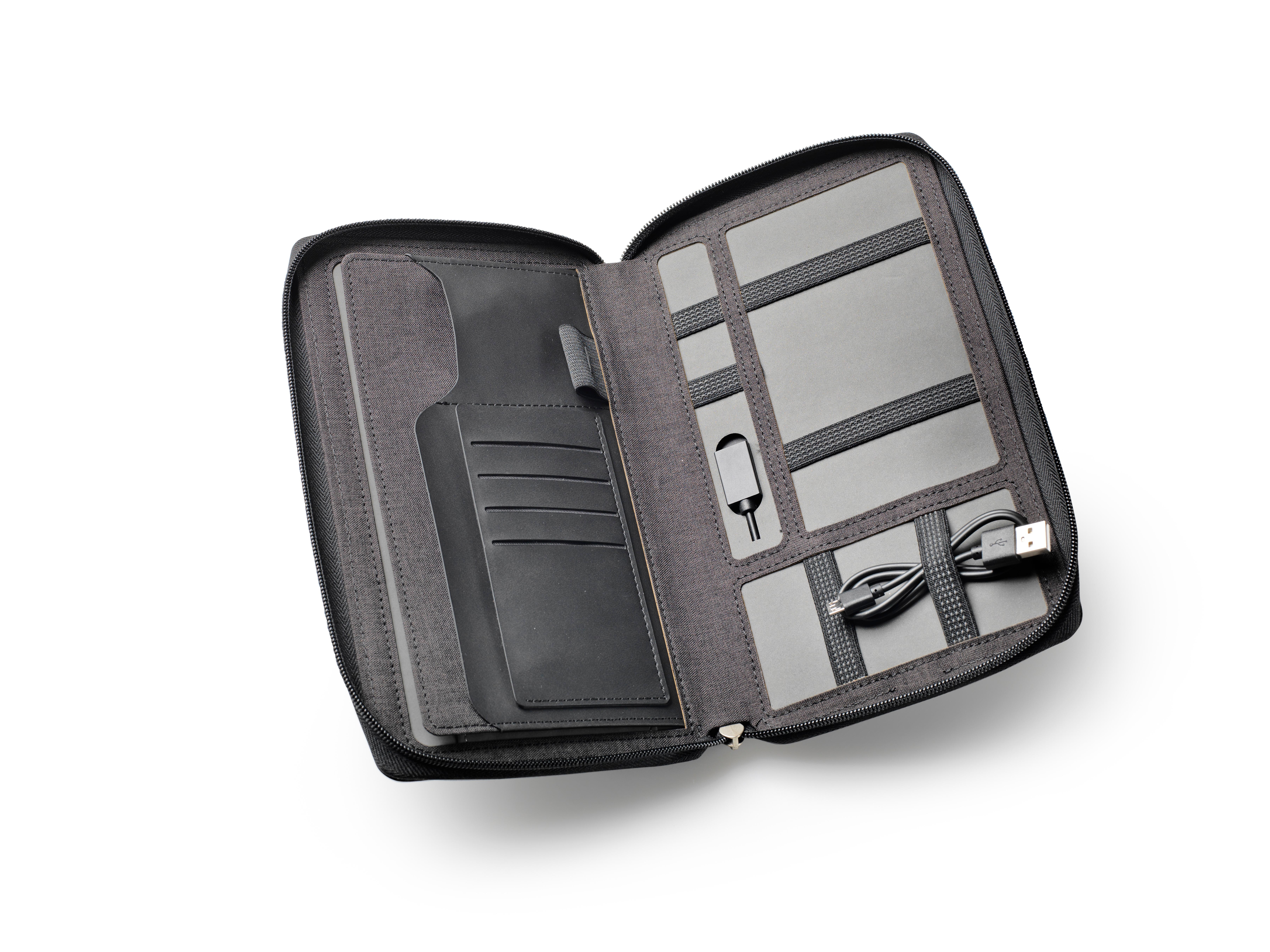 dufco by styro Reisemappe mit Powerbank 4000 mAh