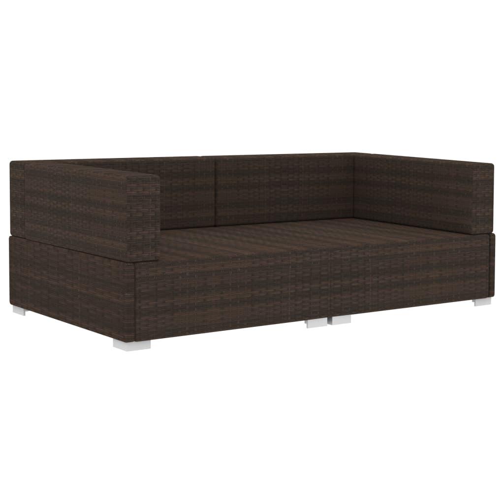 VidaXL Ecksofa poly-rattan