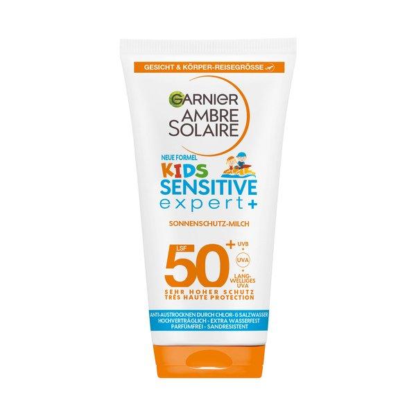 GARNIER Ambre Solaire Kids Sensitive Expert+ Sonnenmilch SPF 50 Kids Sensitive expert+ Milch LSF 50+