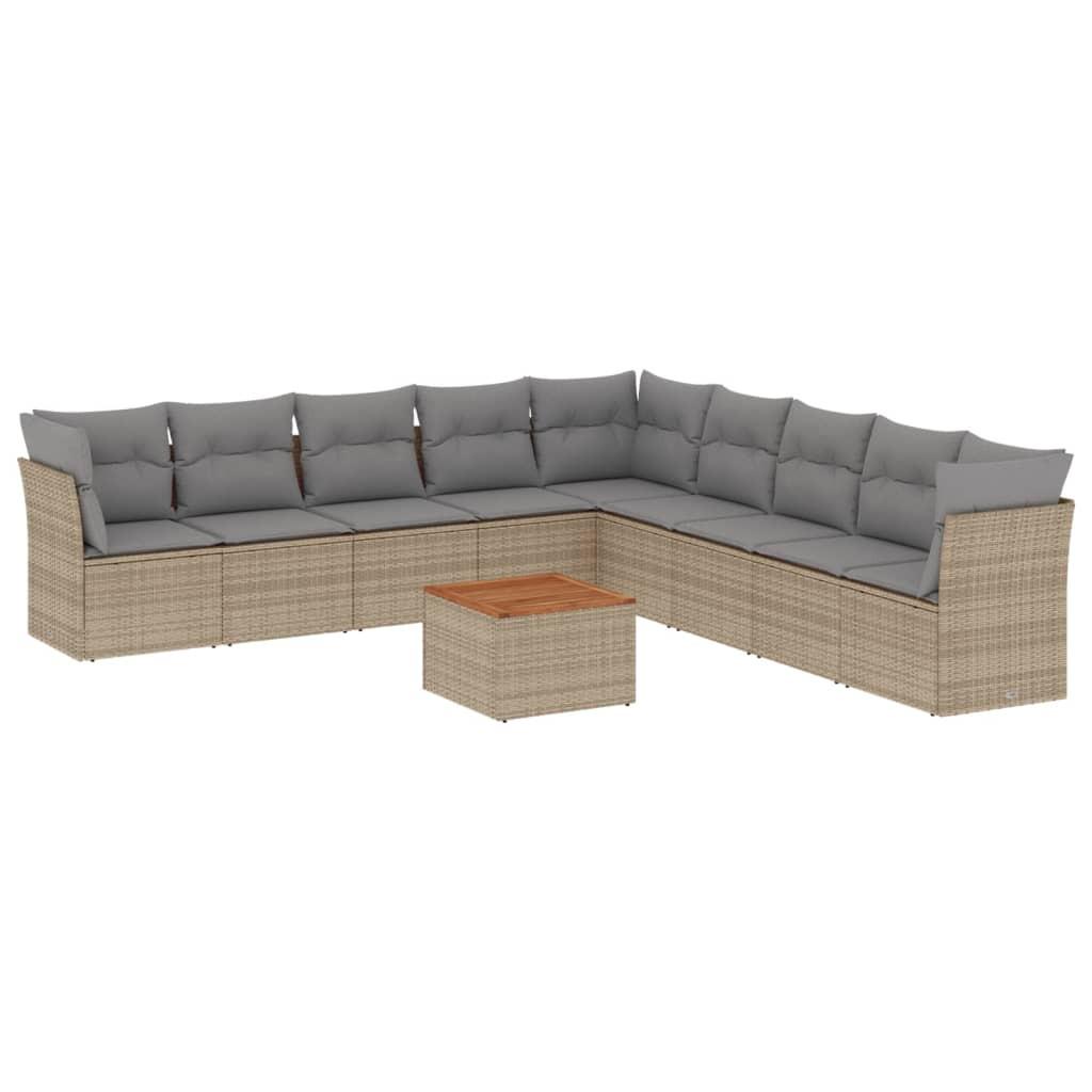 VidaXL Garten sofagarnitur poly-rattan
