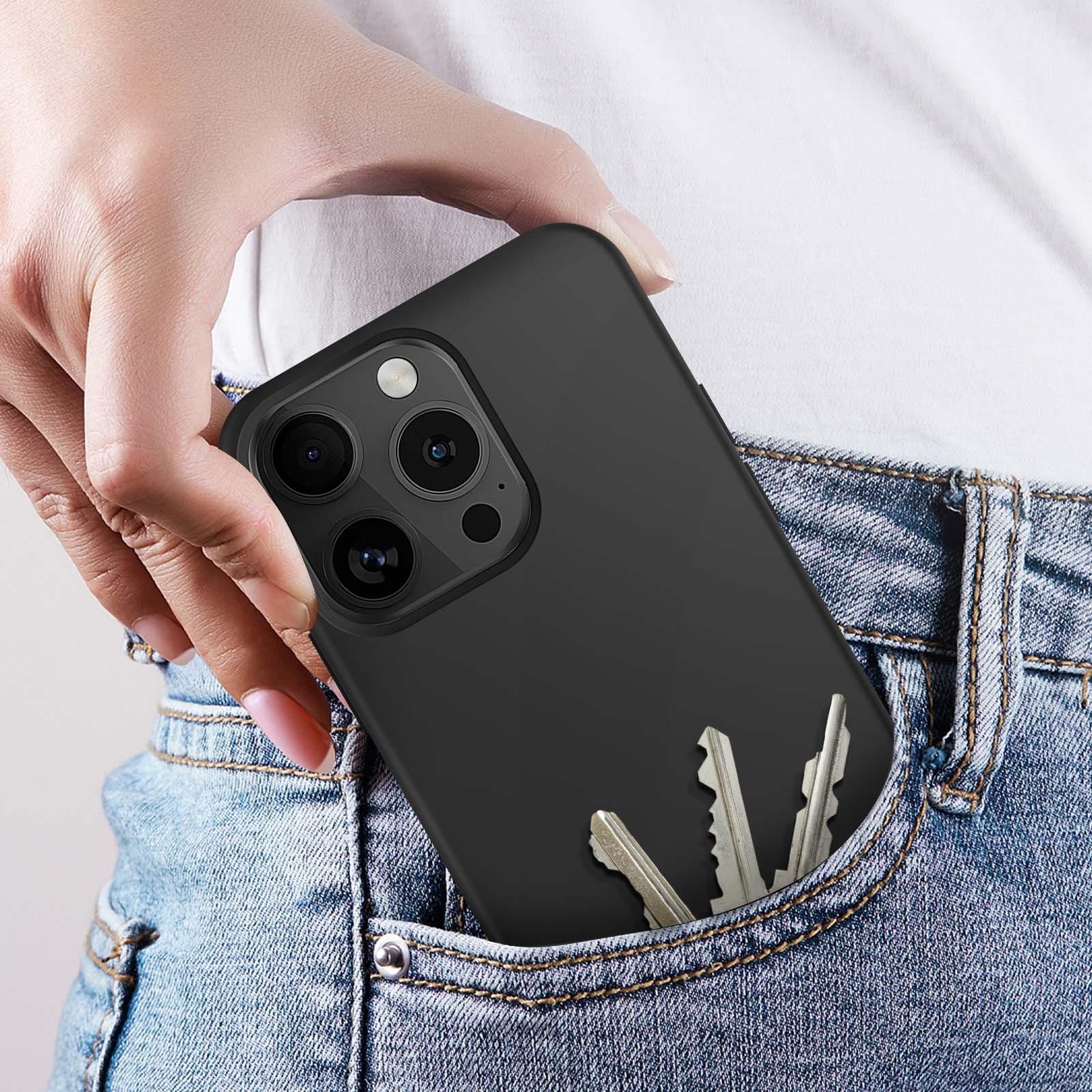Avizar Handyhülle Apple iPhone 16 Pro Schwarz