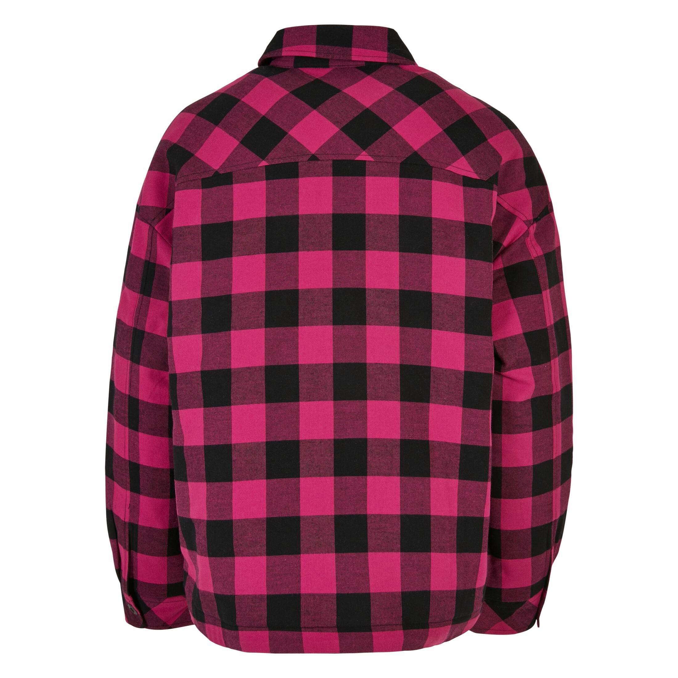 URBAN CLASSICS gepolstertes überhemd aus flanell, damen