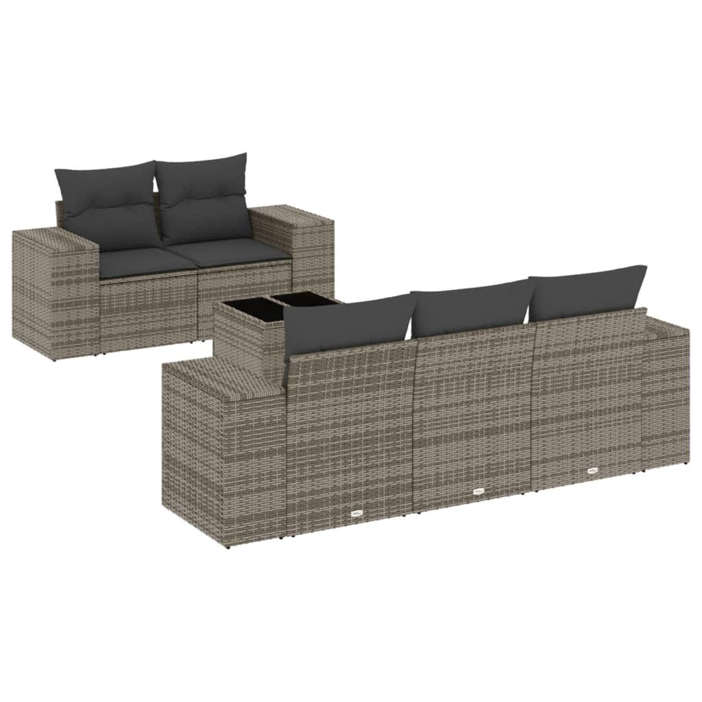 VidaXL Garten sofagarnitur poly-rattan