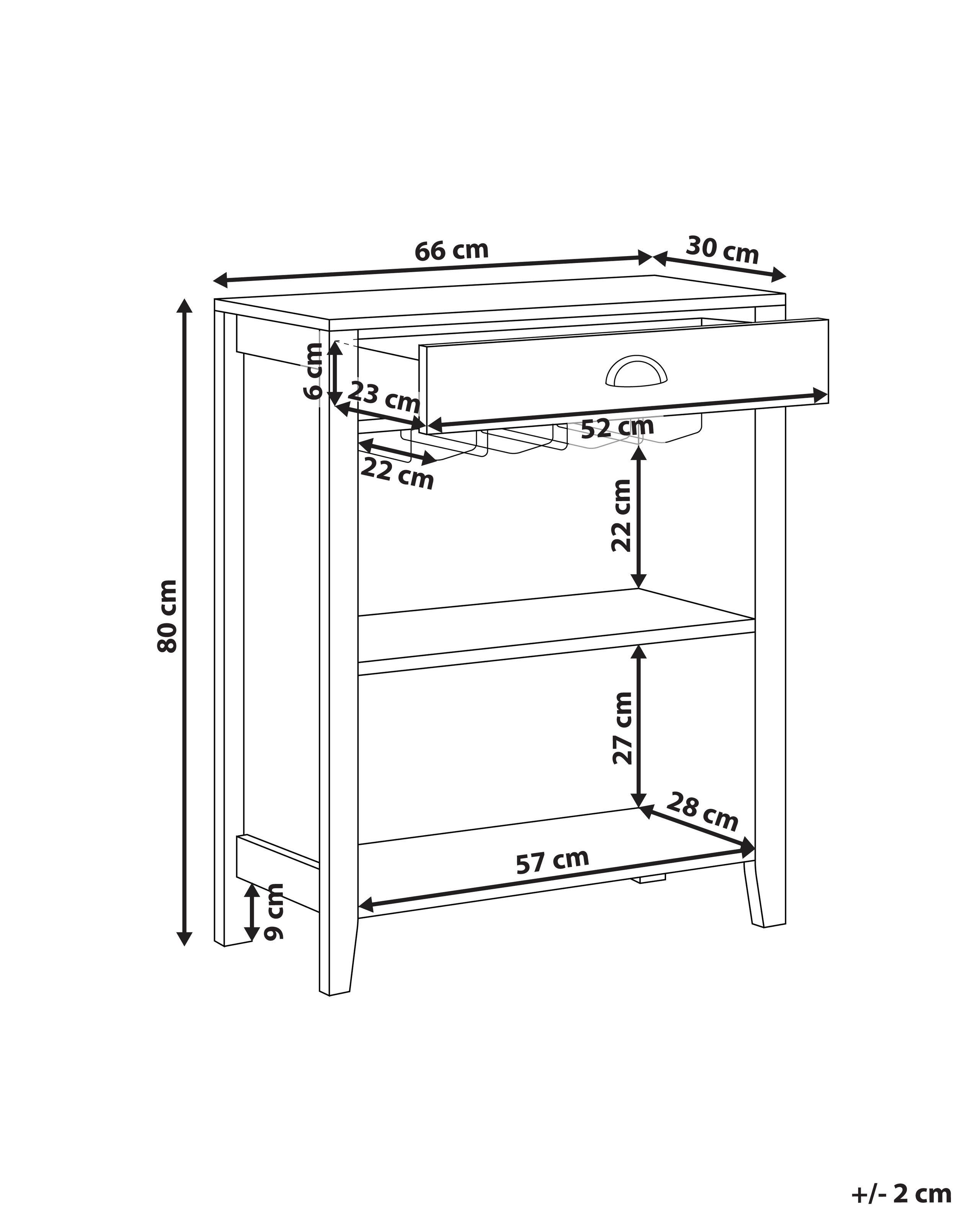 Beliani Sideboard aus Faserplatte Klassisch WALKERSTON