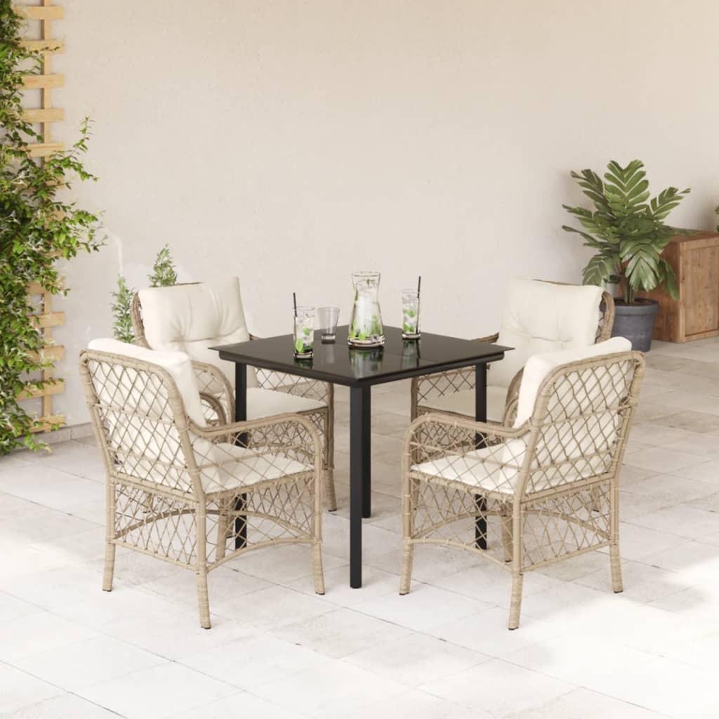VidaXL Garten essgruppe poly-rattan