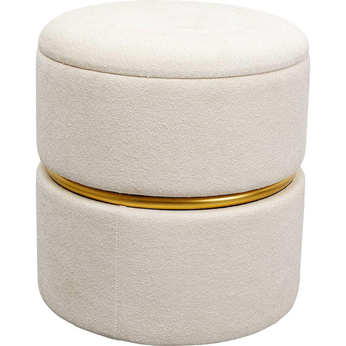 KARE Design Hocker Rumba Storage Swivel rund 40