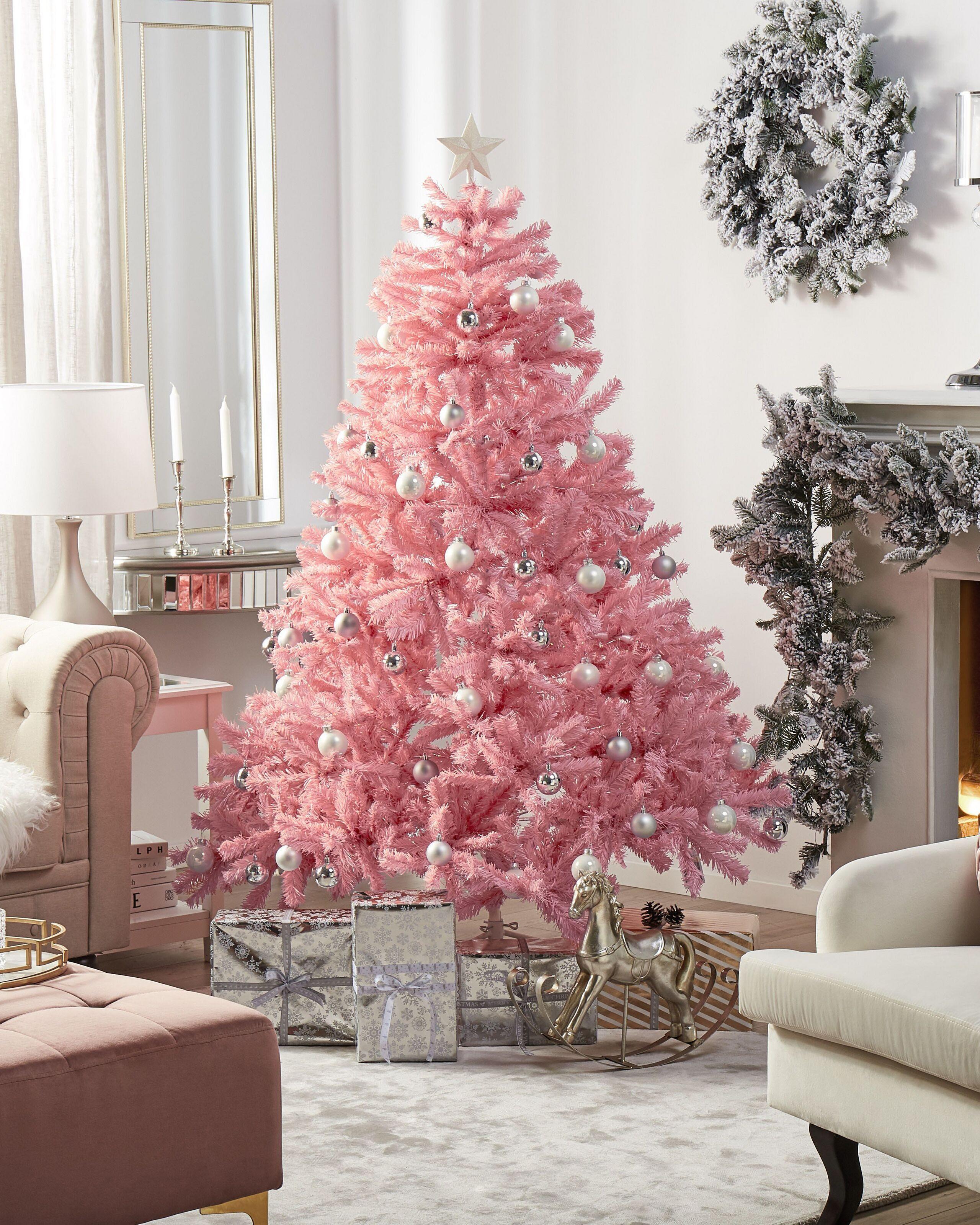 Beliani Künstlicher Weihnachtsbaum aus PVC Modern FARNHAM