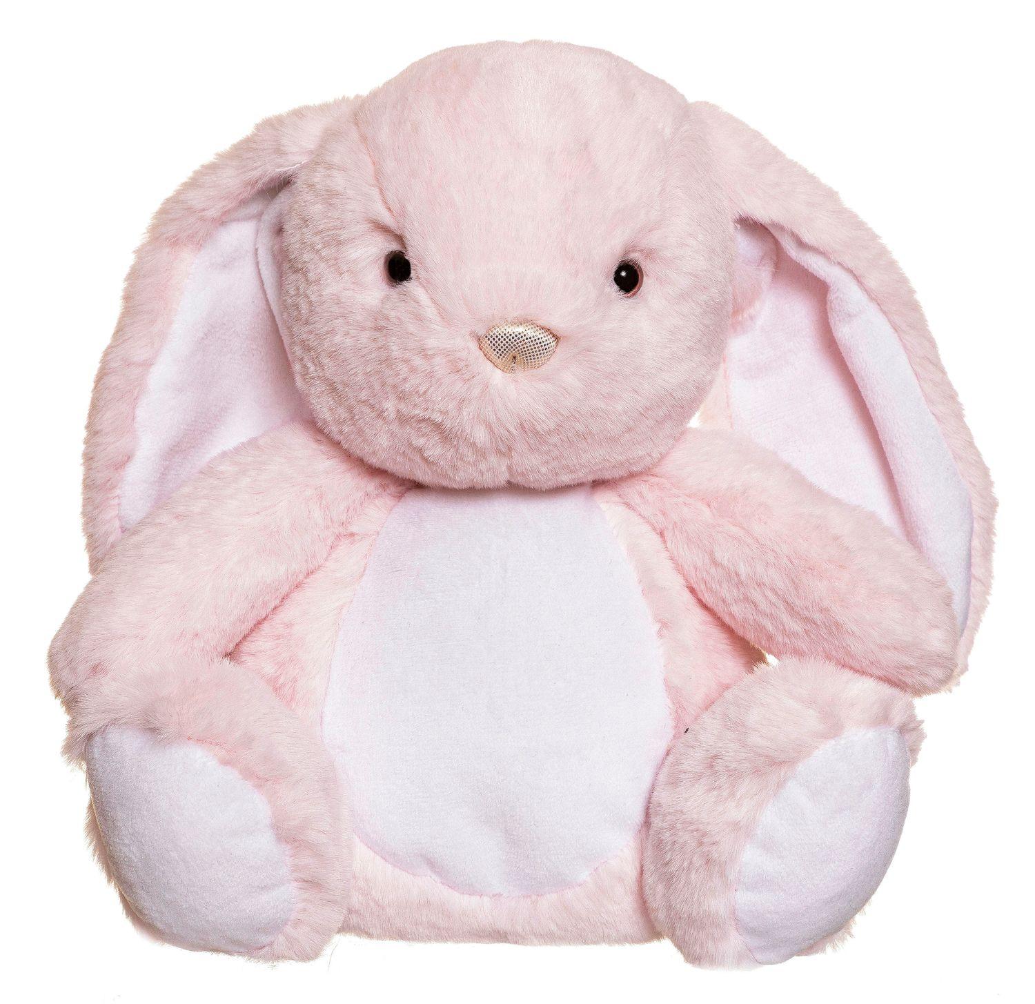 TEDDYKOMPANIET Hase sitzend Glow In The Dark Rosa (25cm)