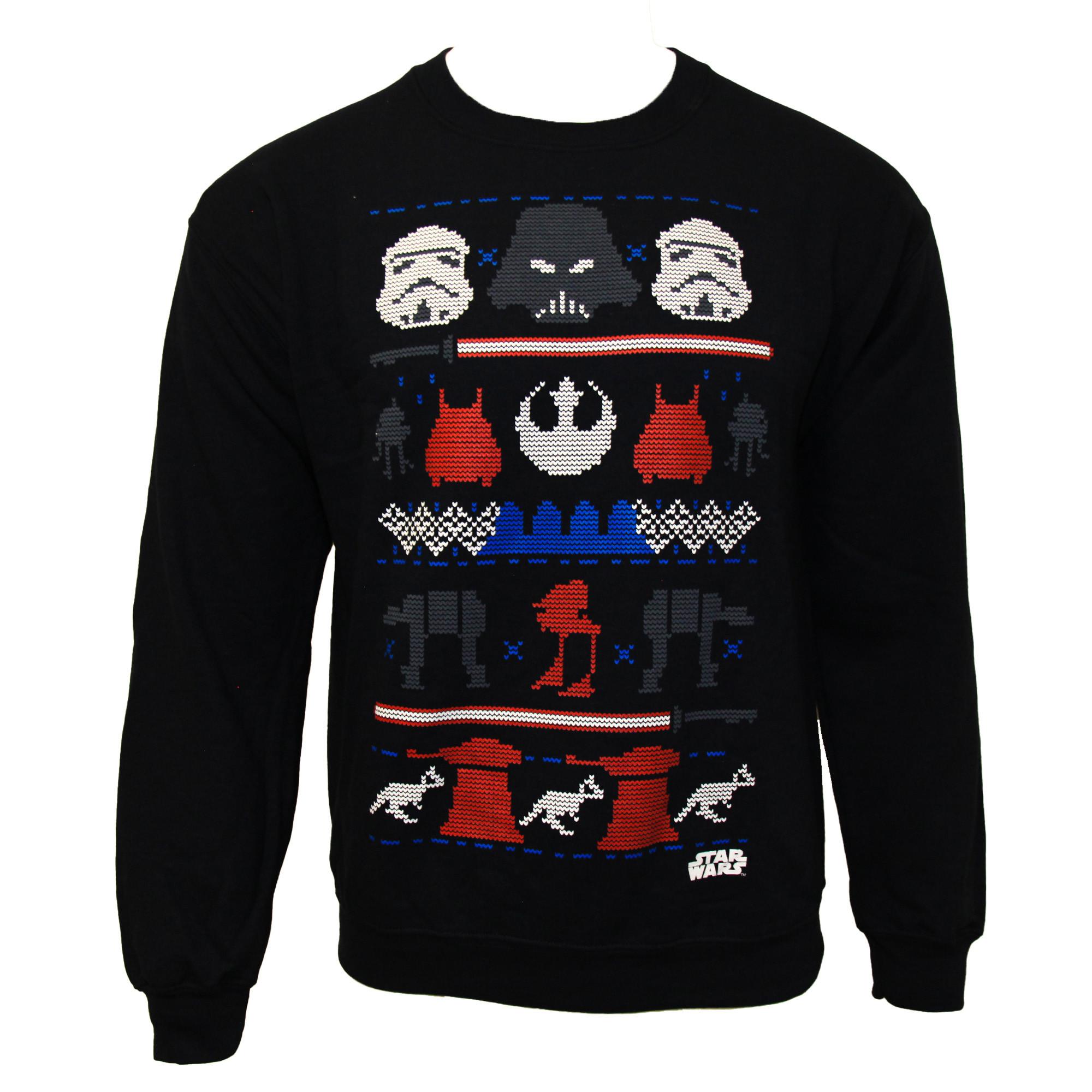 STAR WARS Weihnachtspullover mit DarkSideNorwegermuster