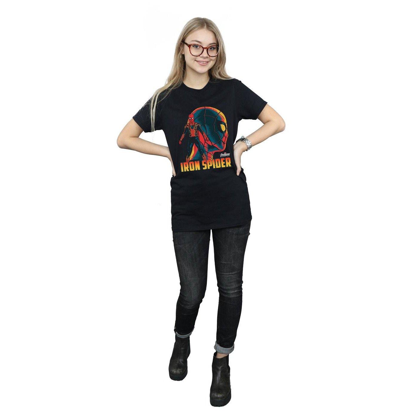 Spider-Man Logo Print Boyfriend T-Shirt