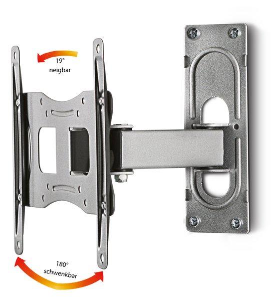 VCM Universal TV Halterung | VESA Wandhalterung | Halter Fernsehhalter neigbar schwenkbar | Belastbarkeit bis zu 15 kg - B-FS2