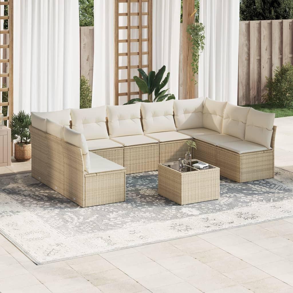 VidaXL Garten sofagarnitur poly-rattan