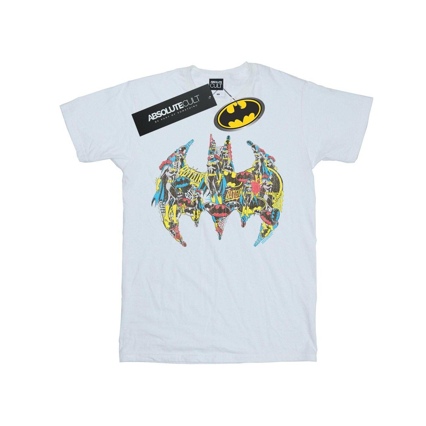 DC COMICS Batman Logo Comic Fill T-Shirt