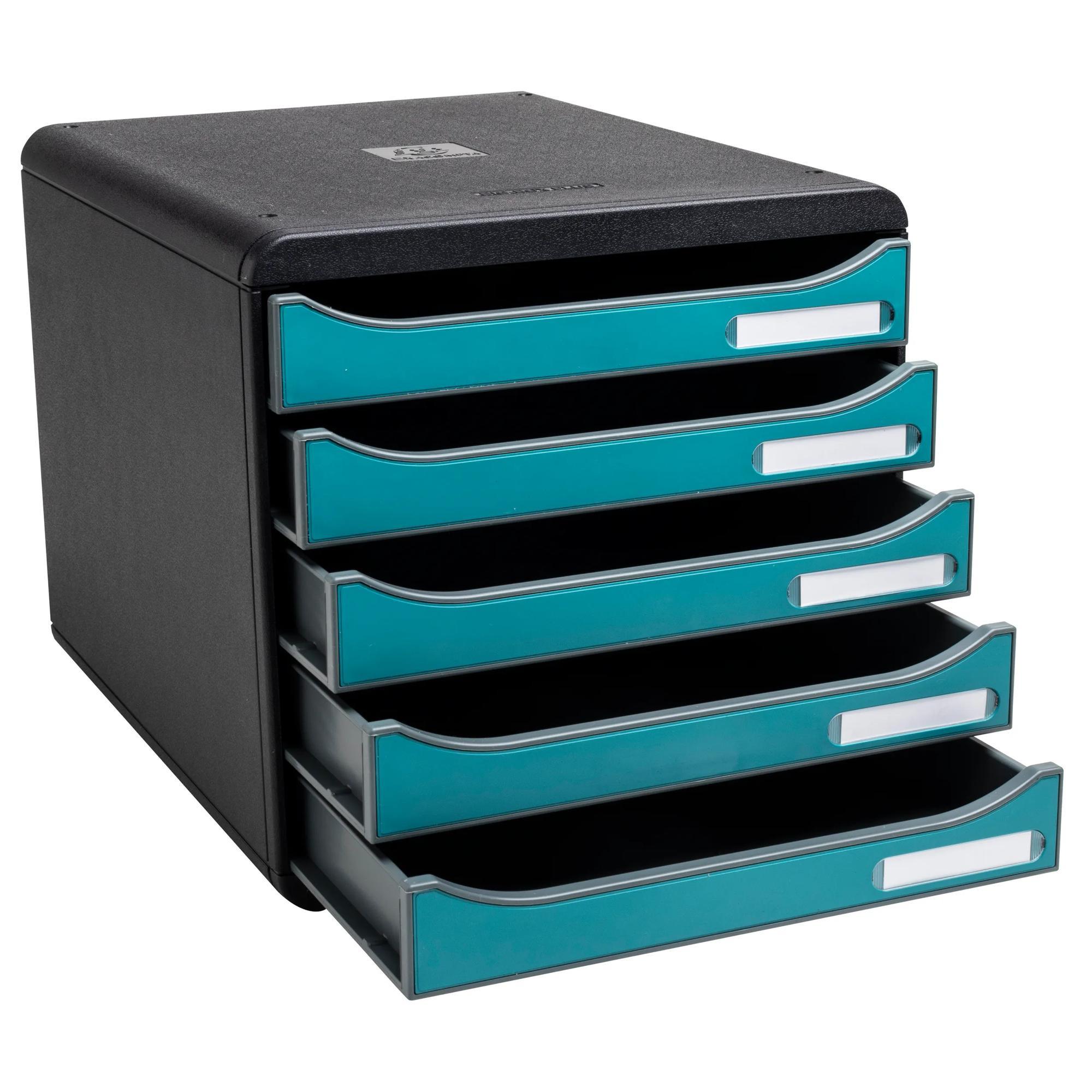 Exacompta Big Box, Schubladenbox mit 5 Schubladen, Skandi