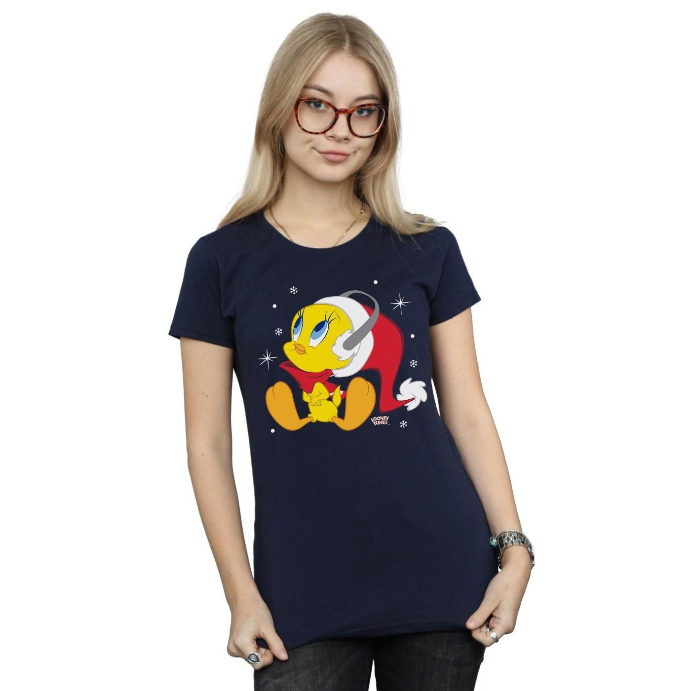 LOONEY TUNES Tweety Christmas bedrucktes T-Shirt
