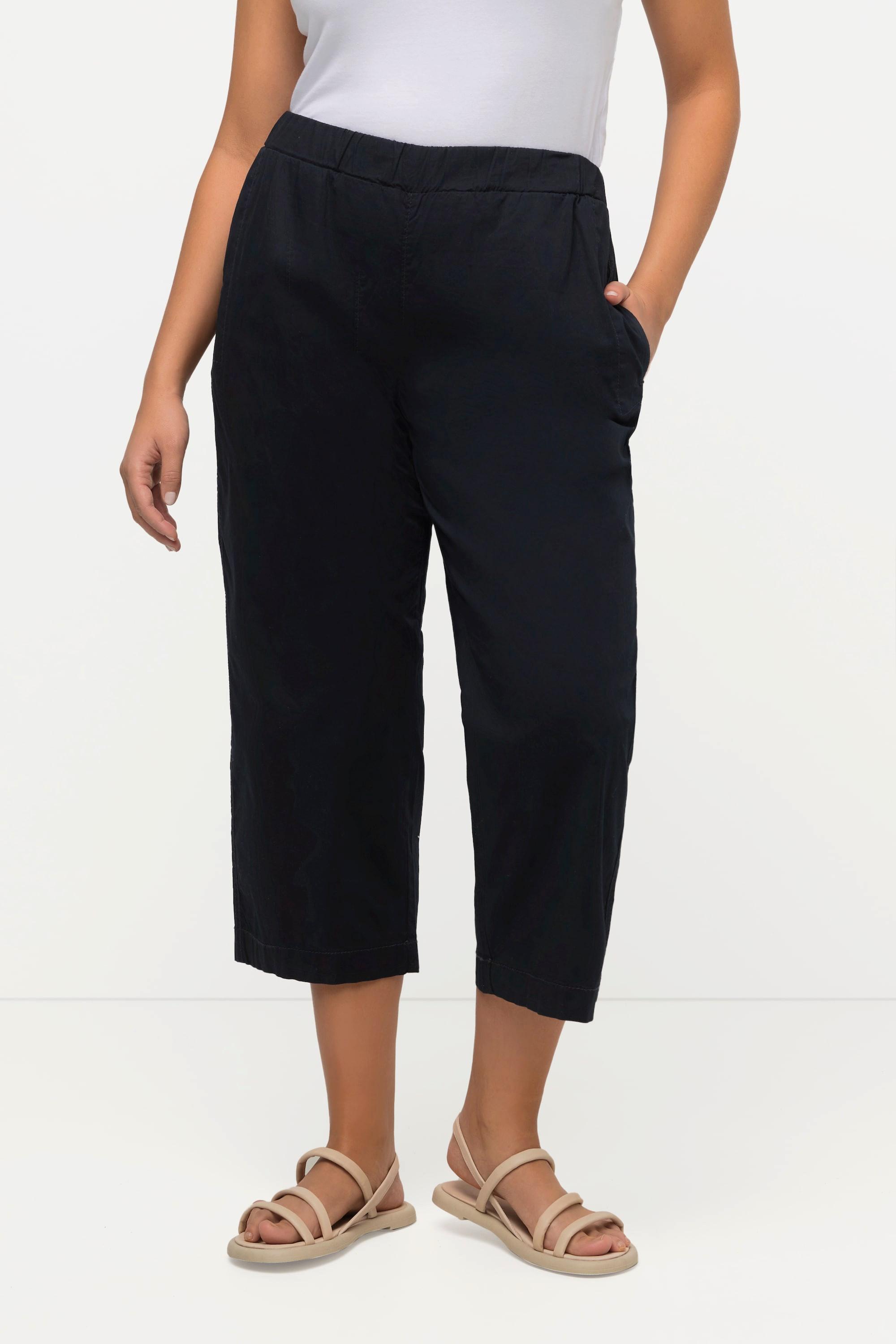 Ulla Popken 7/8-Hose Ruby mit geformtem Knie und geradem Bein