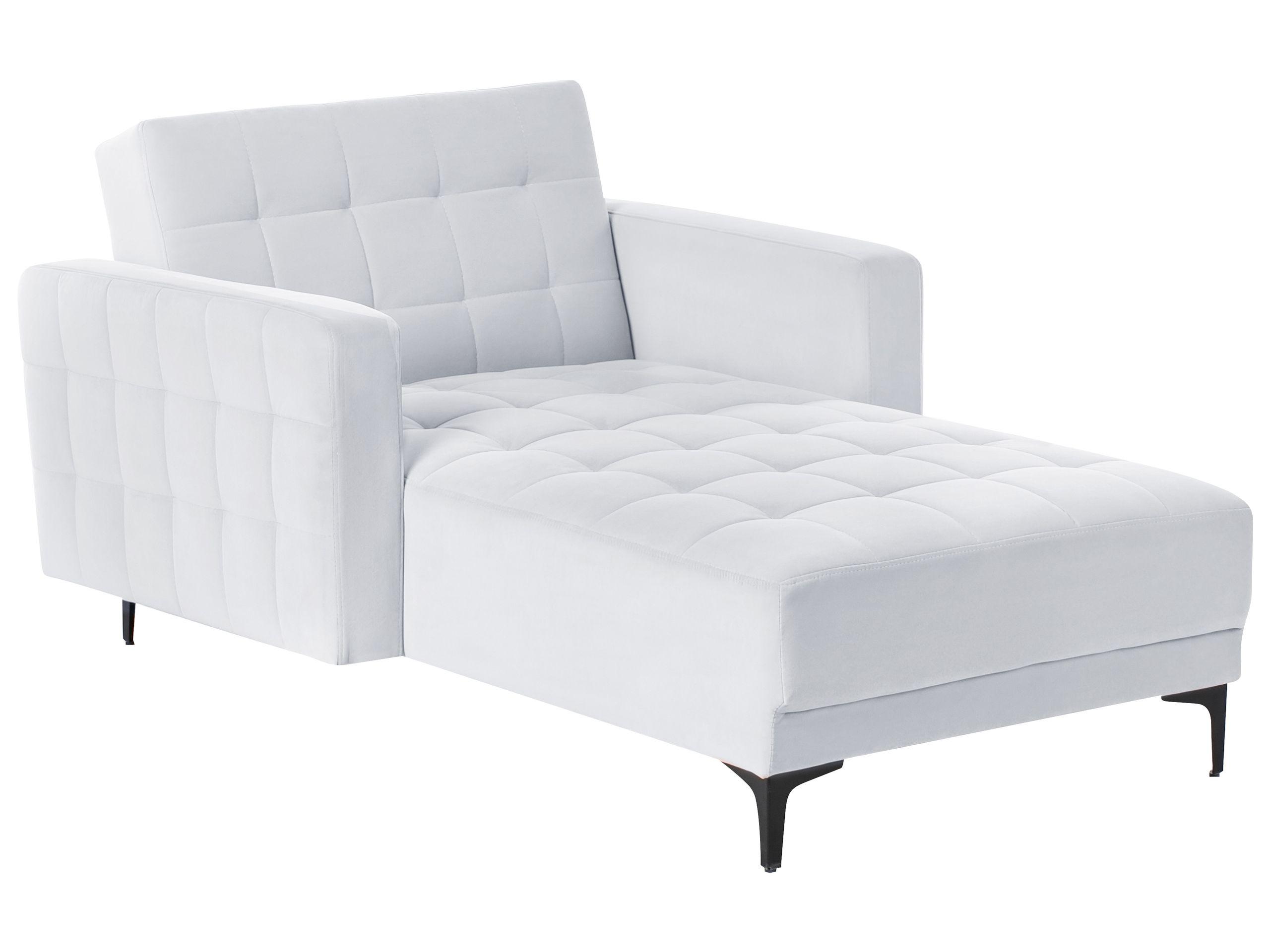 Beliani Chaiselongue aus Samtstoff Glamourös ABERDEEN