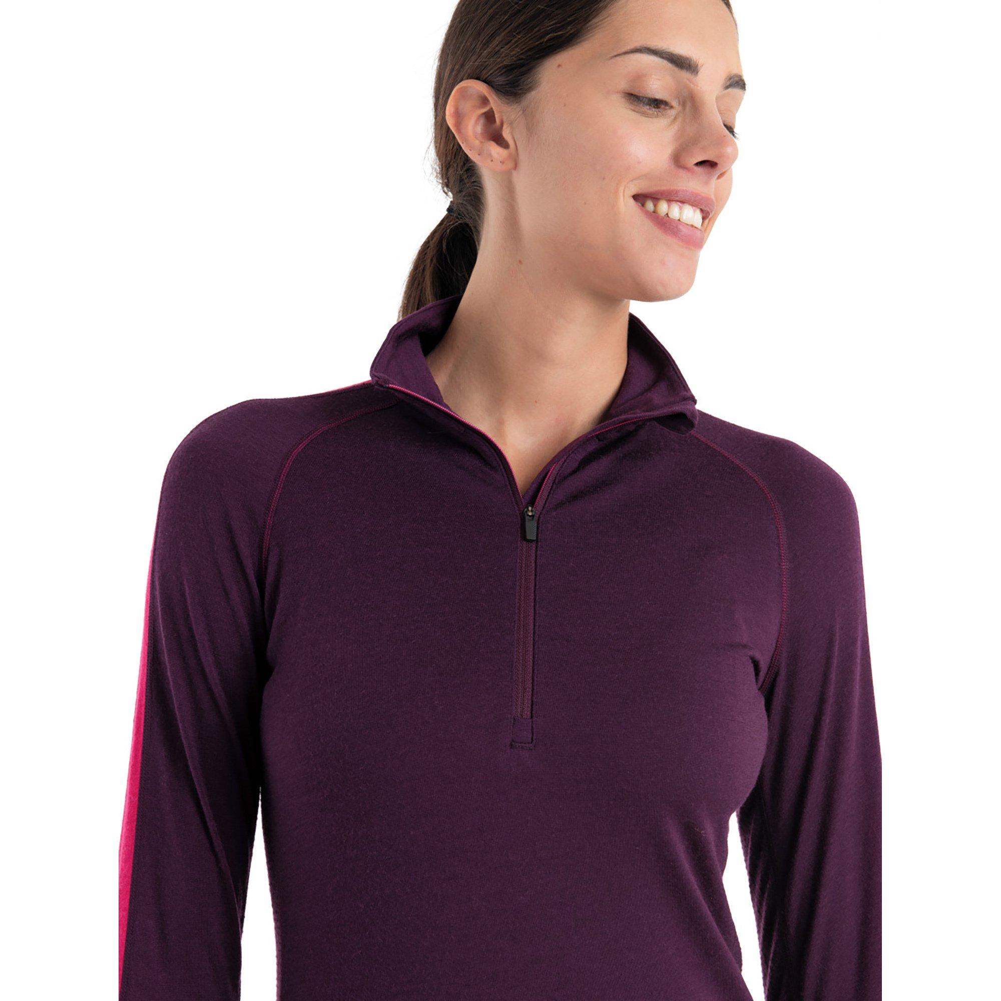 Icebreaker Mer ZoneKnit 200 LS Half Zip Thermoshirt, Half-Zip, langarm