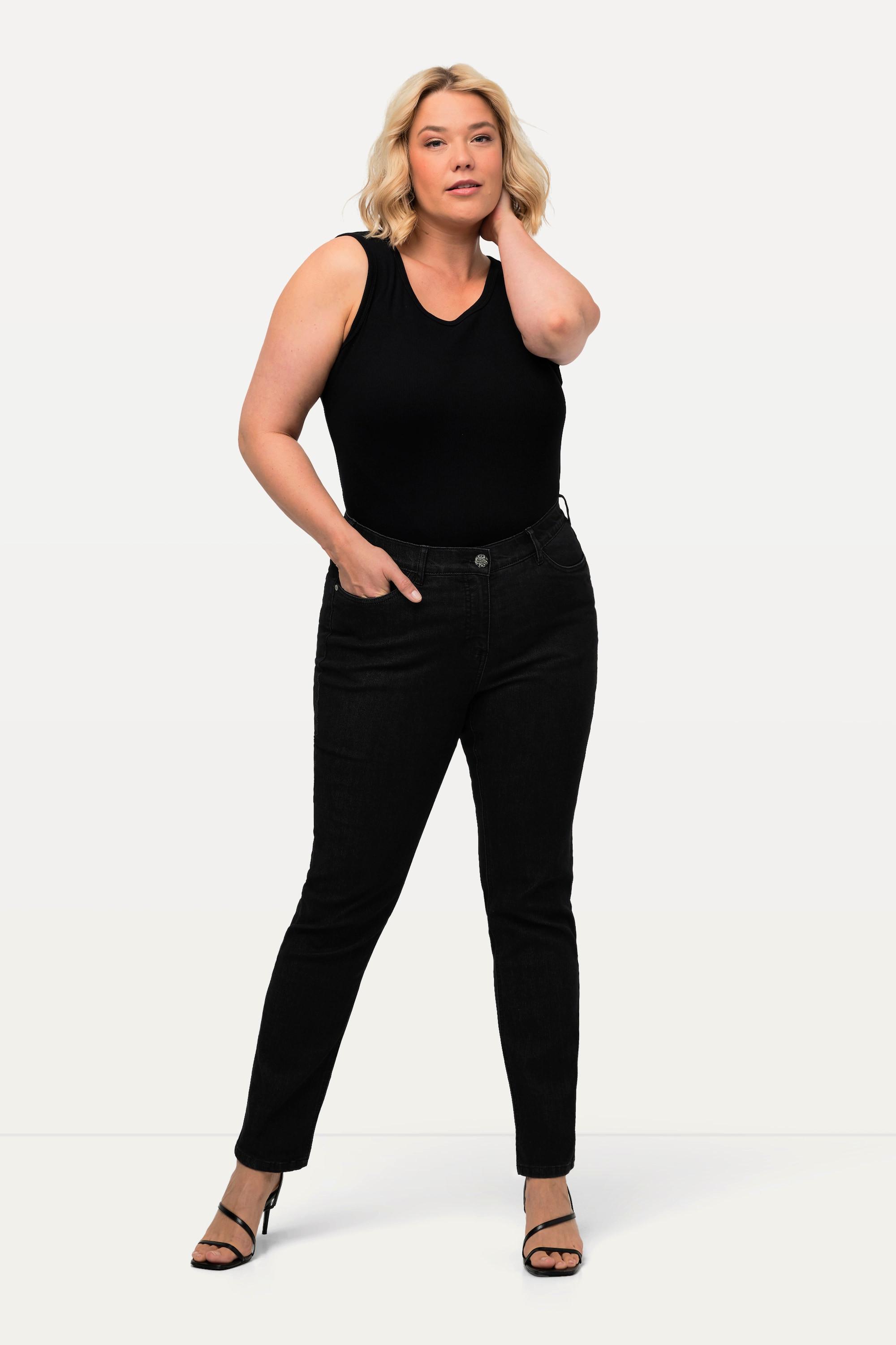Ulla Popken Sammy Slim Fit 5-Pocket Jeans mit Komfortbund