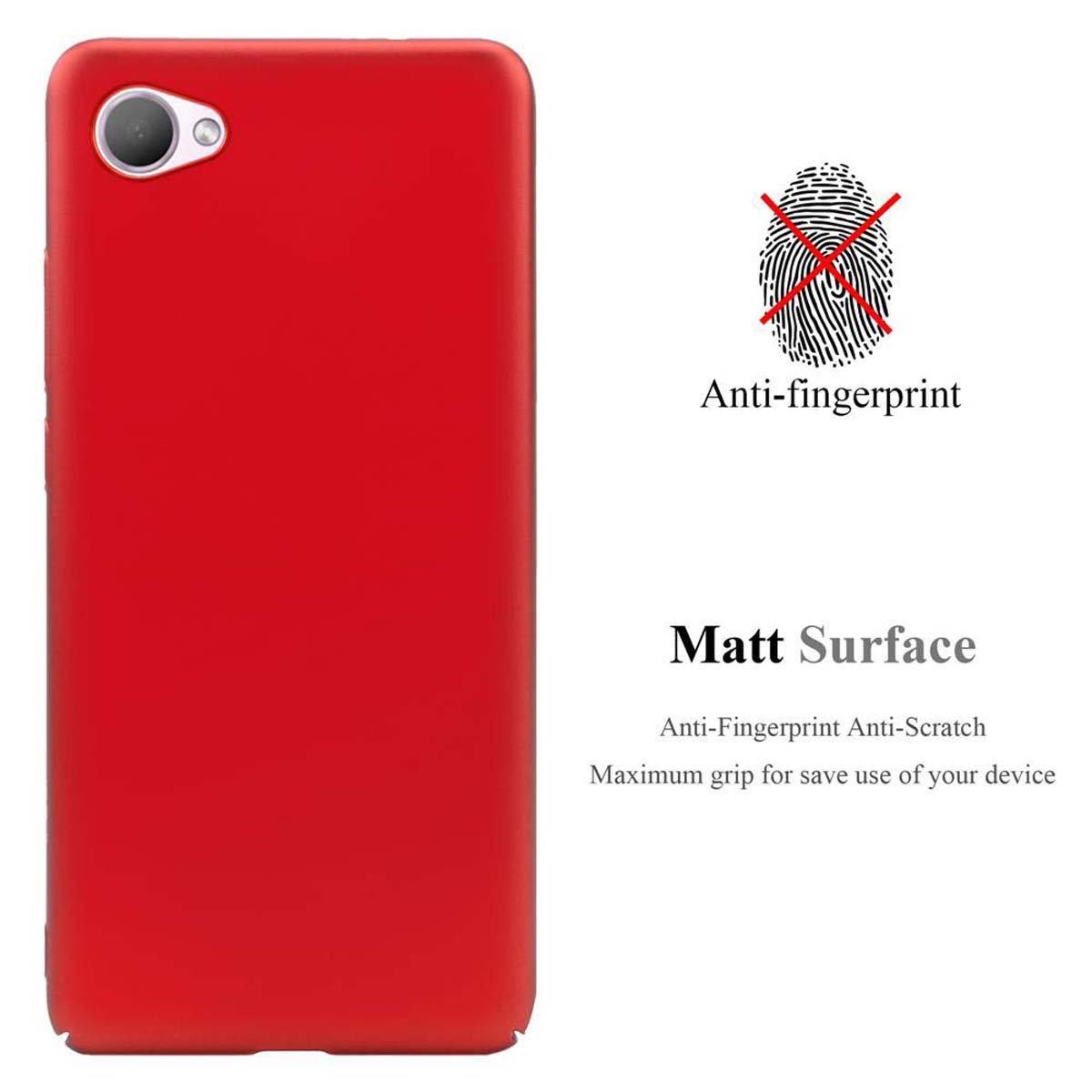 Cadorabo Hülle für HTC Desire 12 Hard Case in Metall Optik