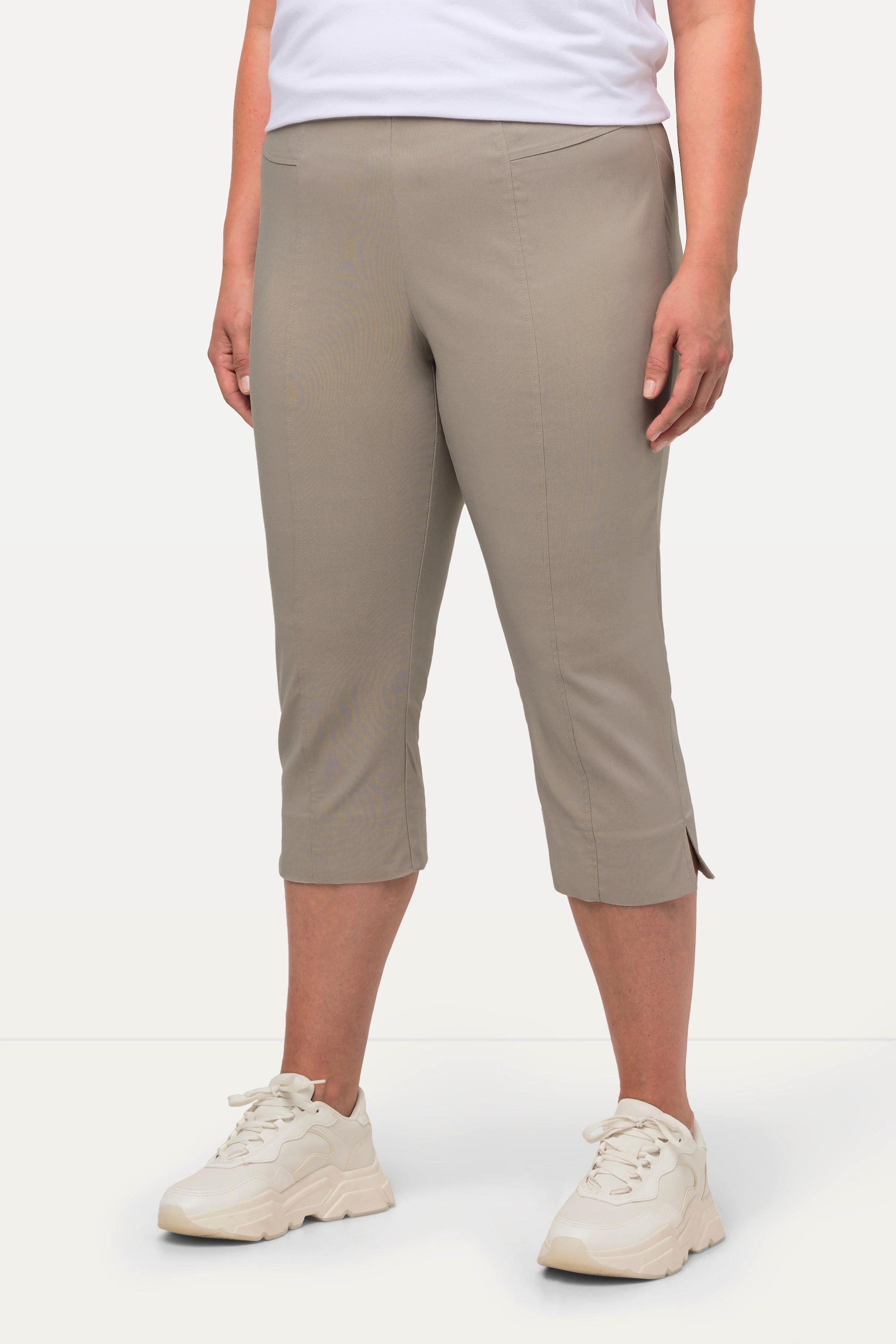 Ulla Popken Bengalin Capri hochelastisch knitterarm Gummibund