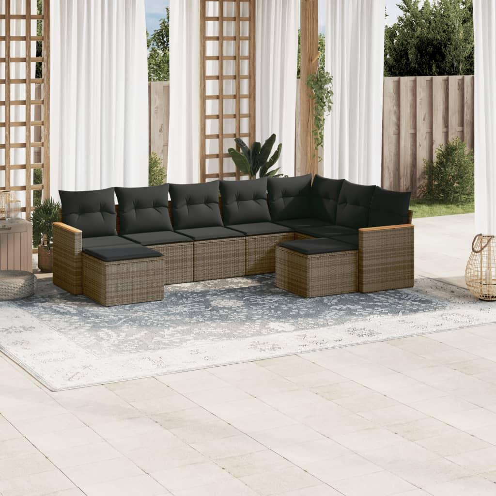 VidaXL Garten sofagarnitur poly-rattan