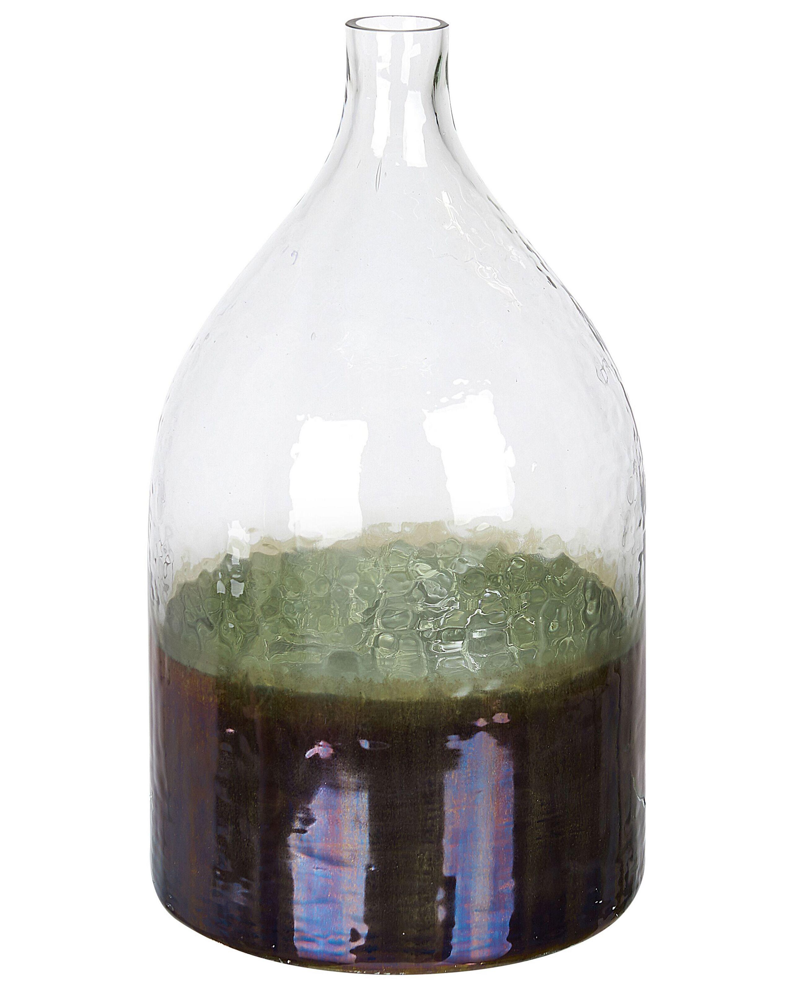 Beliani Blumenvase aus Glas Modern KULCHA