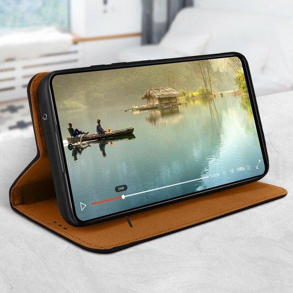 Avizar Samsung A52 /A52s Kunstlederetui Schwarz