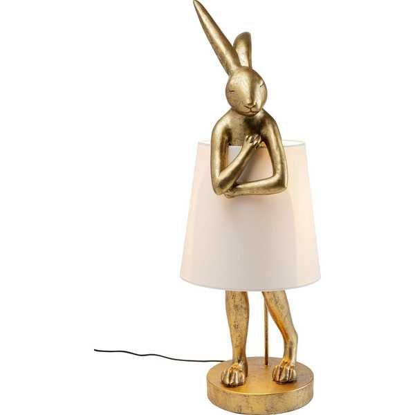KARE Design Tischleuchte Animal Rabbit Gold 88cm