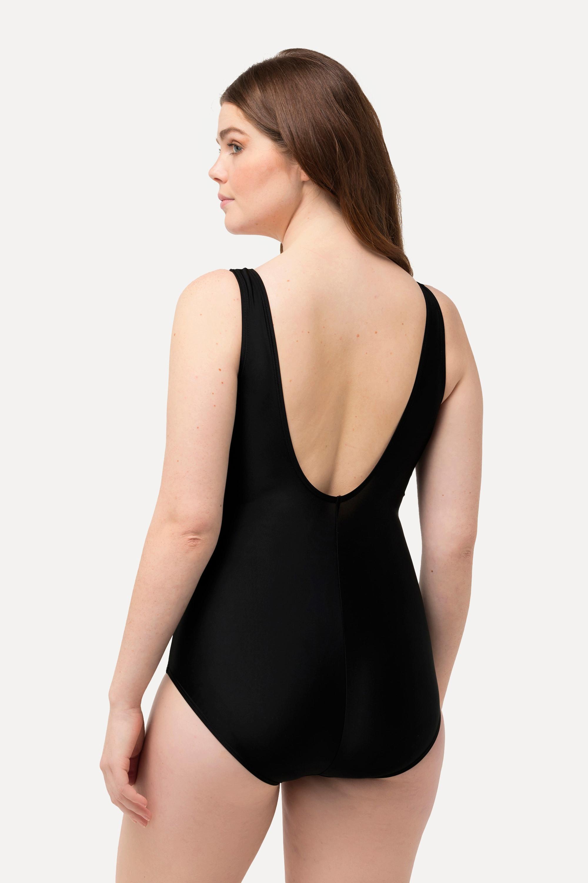 Ulla Popken Badeanzug, Buchstaben, Softcups