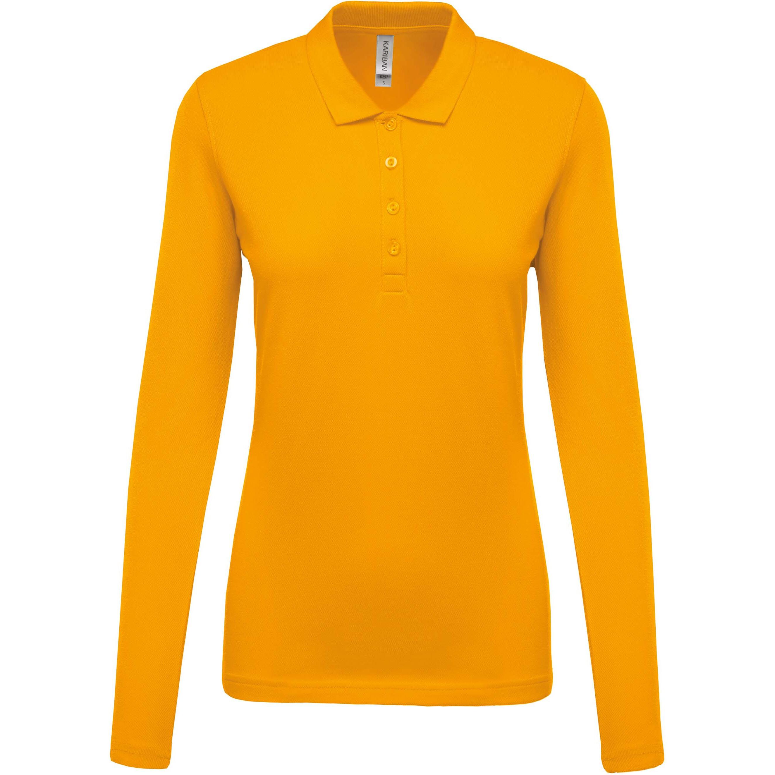 Kariban Damen Langarm Piqué Poloshirt