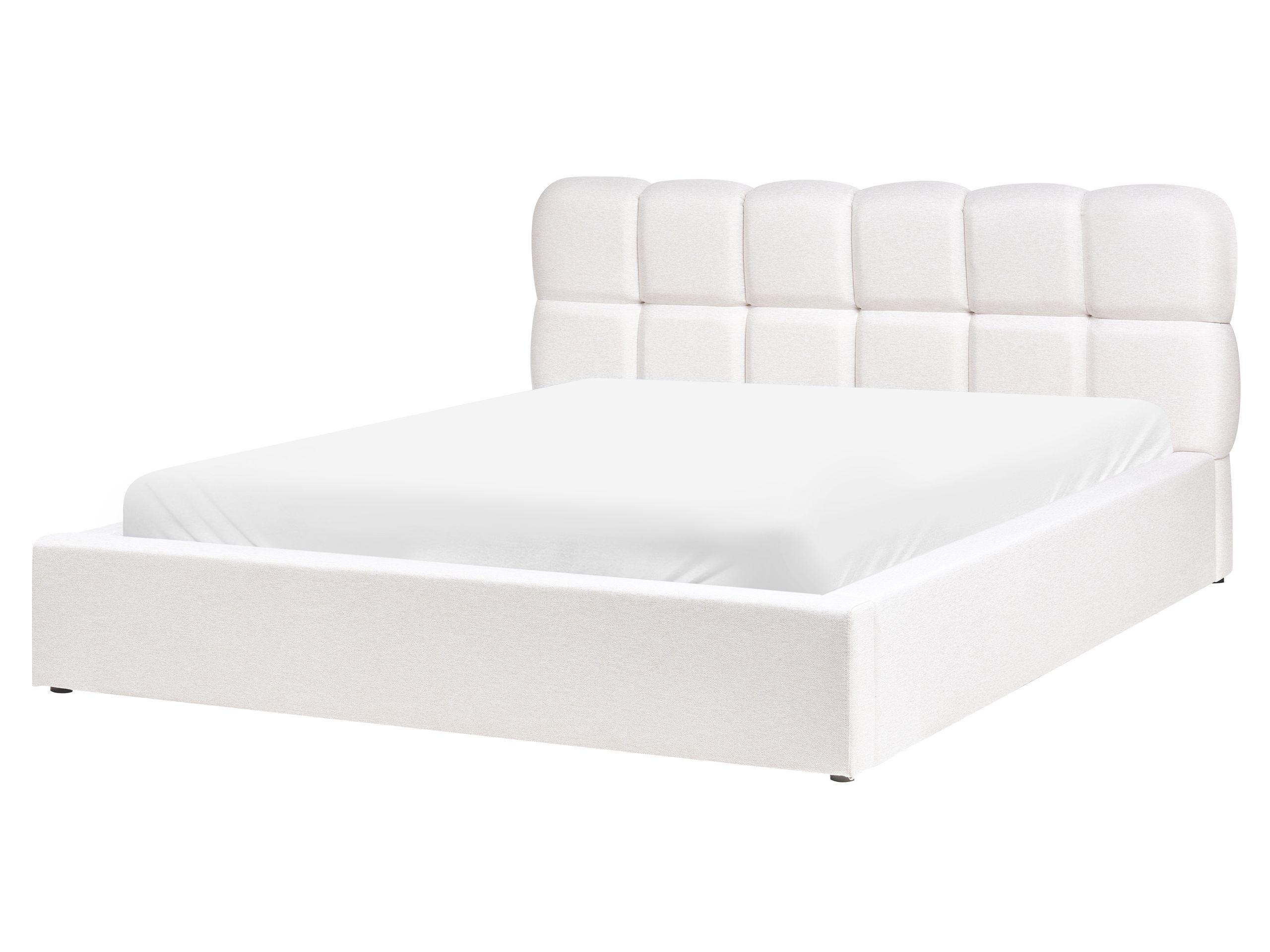 Beliani Bett mit Stauraum aus Polyester Modern BASTON