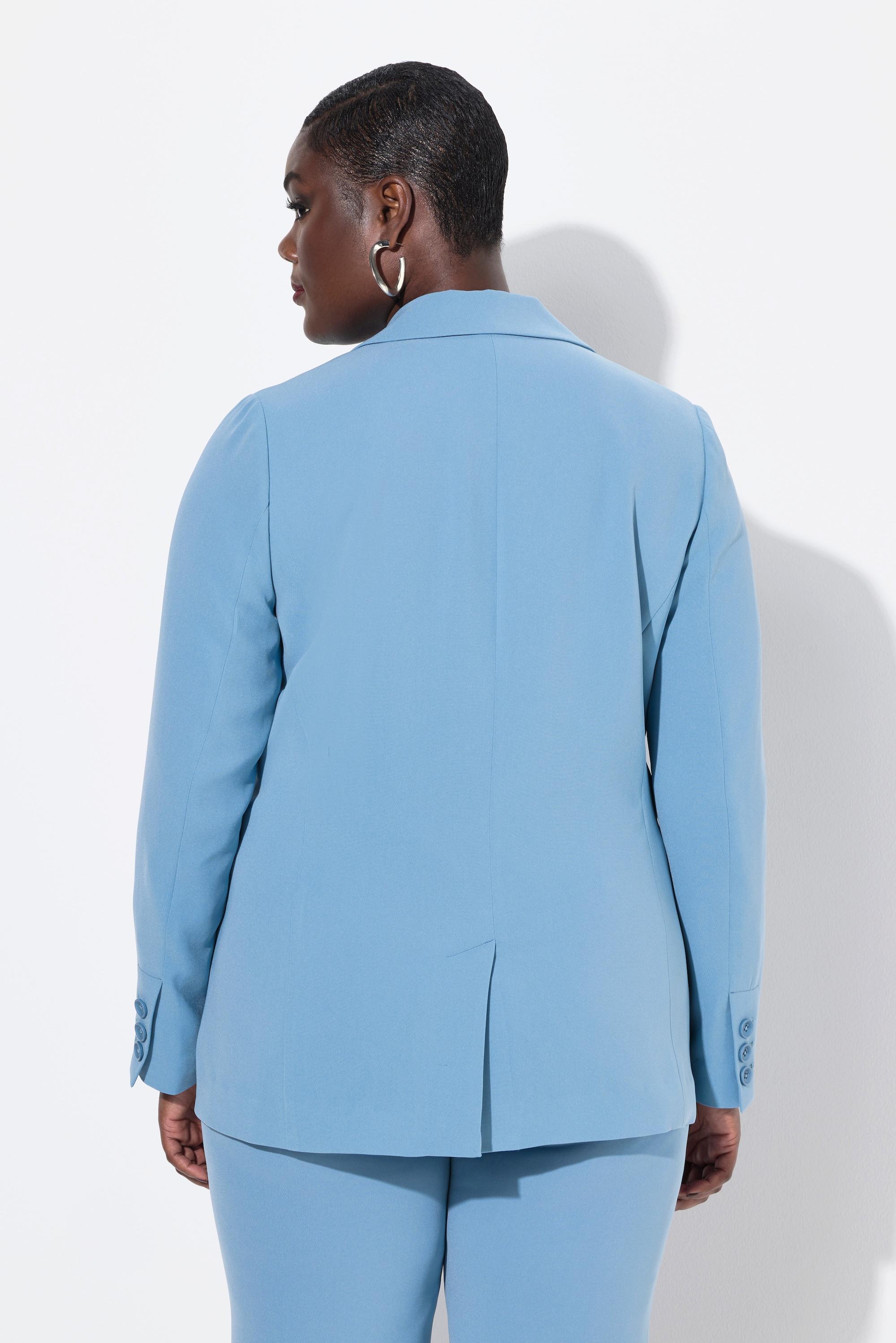 Ulla Popken Blazer, Reverskragen, Klappentaschen, Knopfverschluss