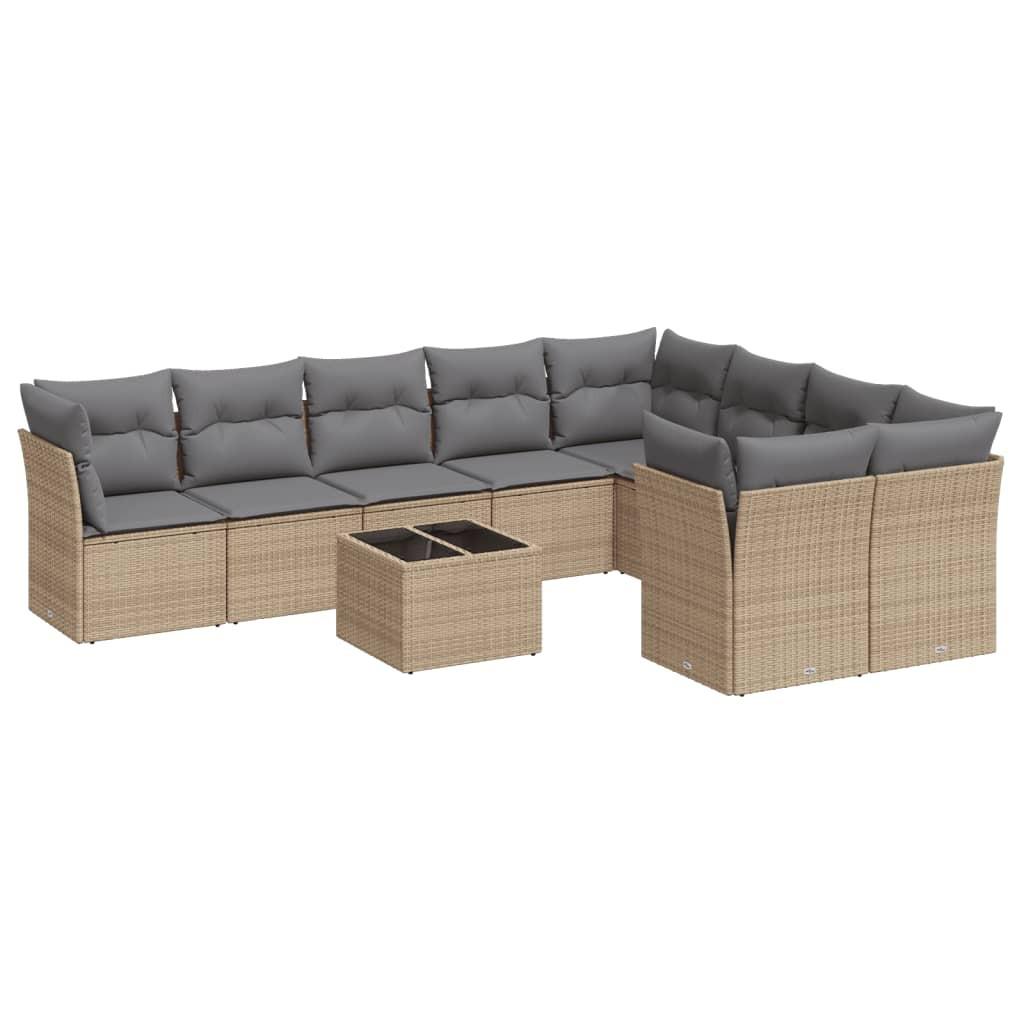 VidaXL Garten sofagarnitur poly-rattan