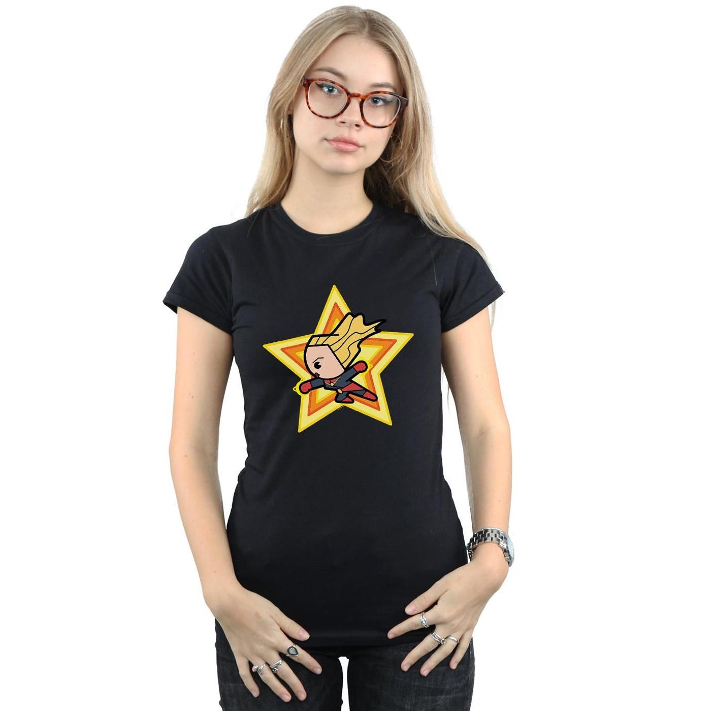Captain Marvel Chibi Star T-Shirt