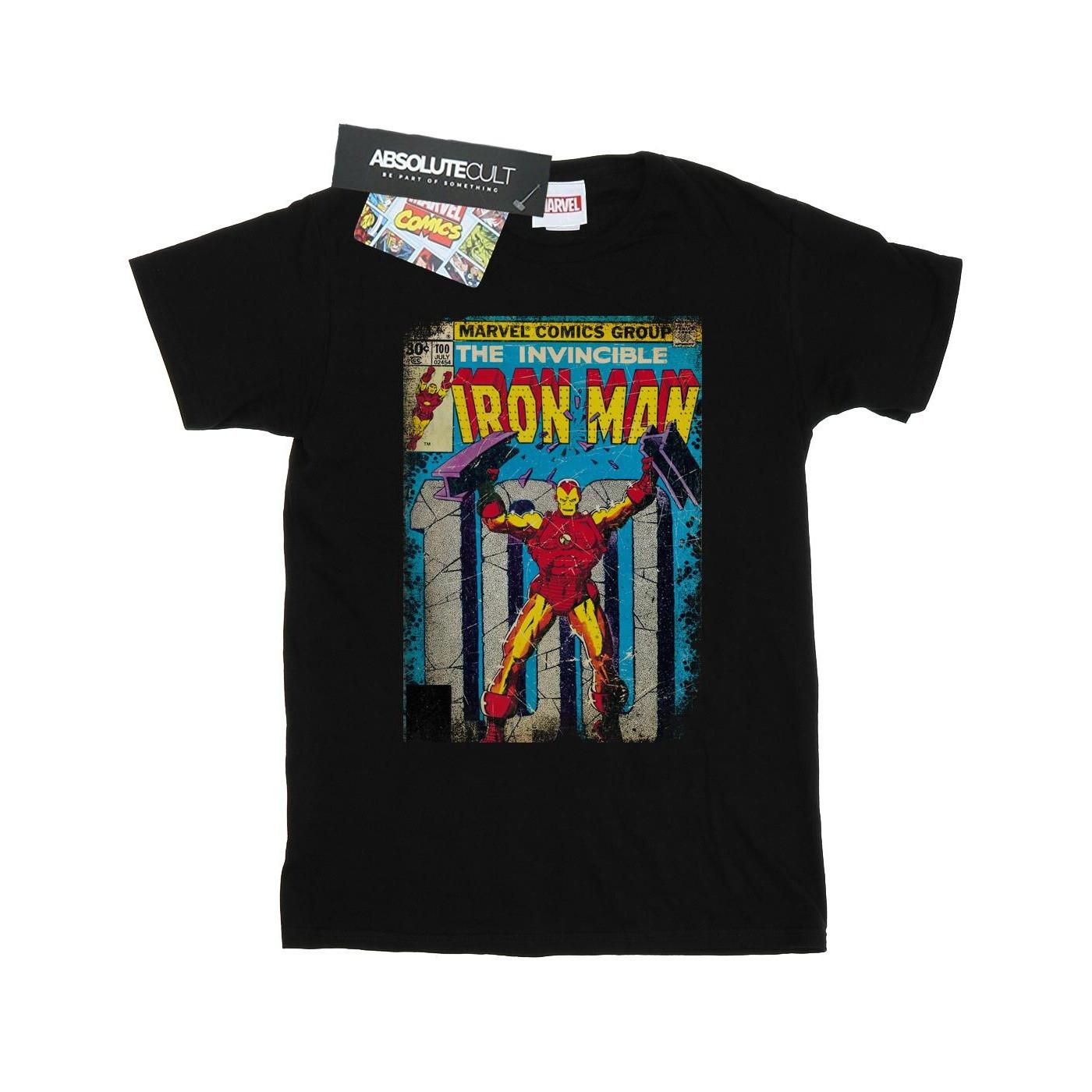 MARVEL Comics Iron Man Distressed Cover T-Shirt