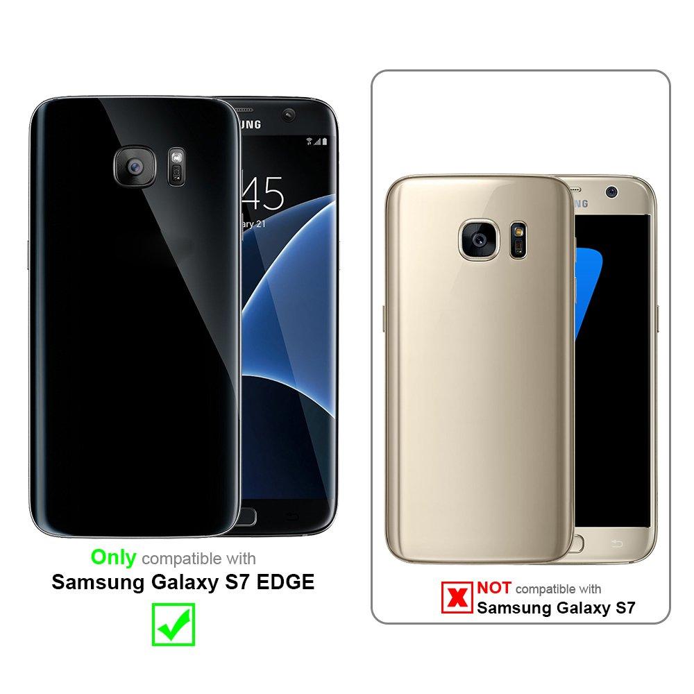 Cadorabo Hülle für Samsung Galaxy S7 EDGE TPU Silikon Matt