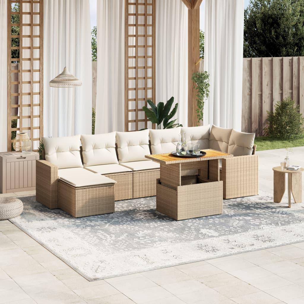 VidaXL Garten sofagarnitur poly-rattan