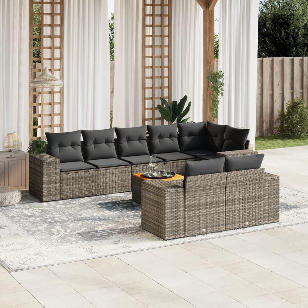 VidaXL Garten sofagarnitur poly-rattan