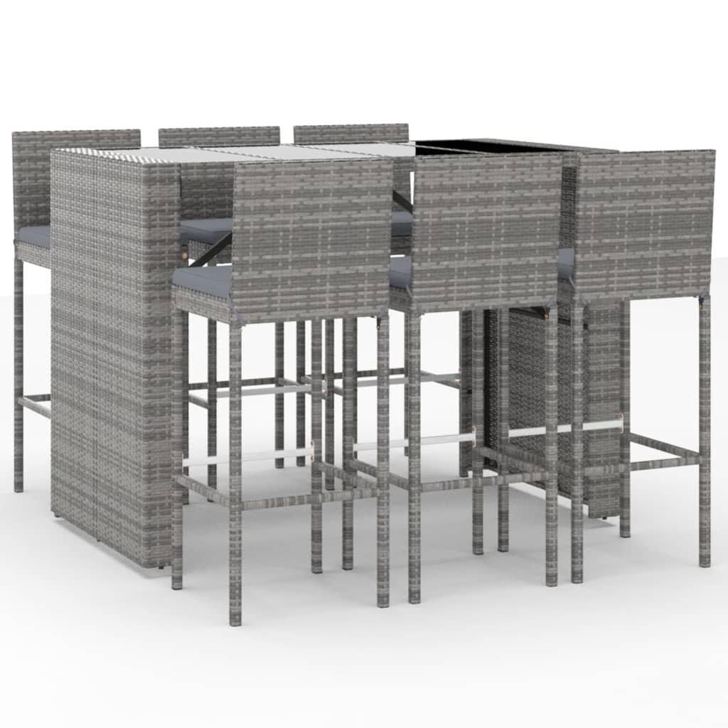 VidaXL Gartenbar set poly-rattan