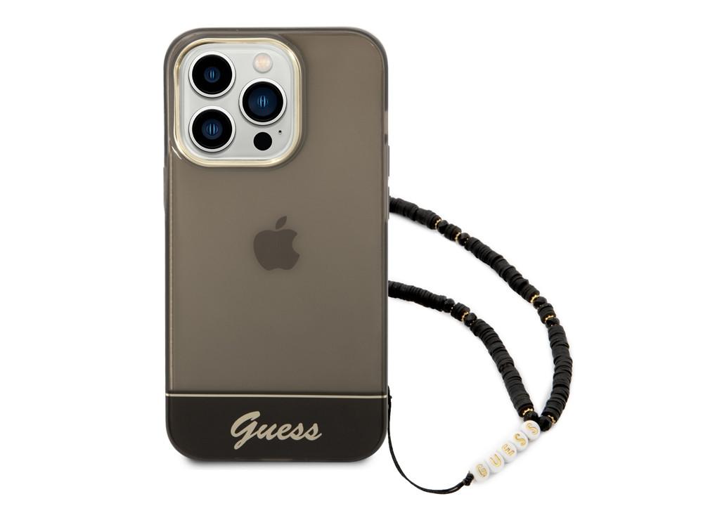 GUESS Hülle iPhone 14 Pro Colors + Perlenkette