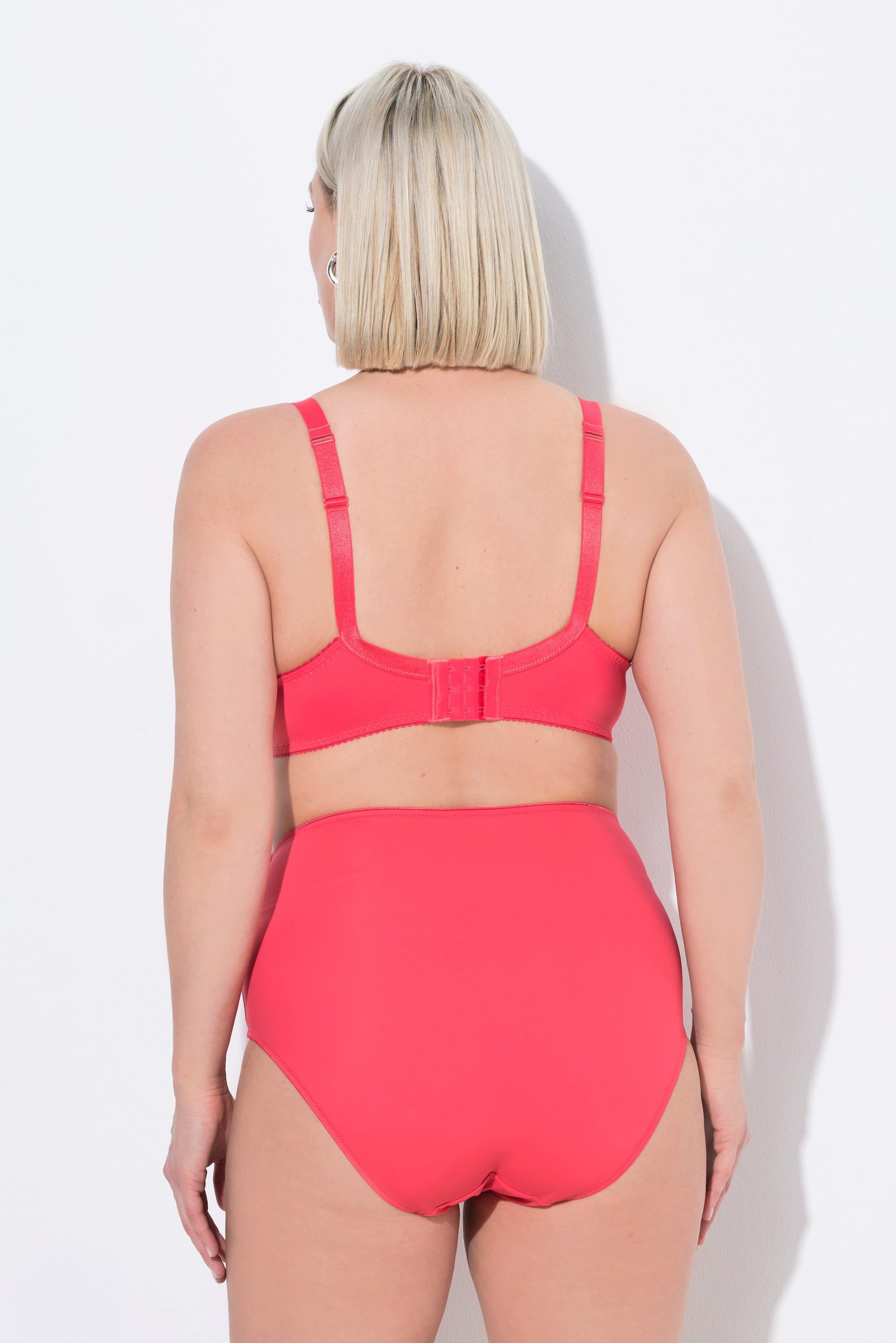 Ulla Popken Bügel-BH, Jacquard, Spitzenkante, Cup C - G